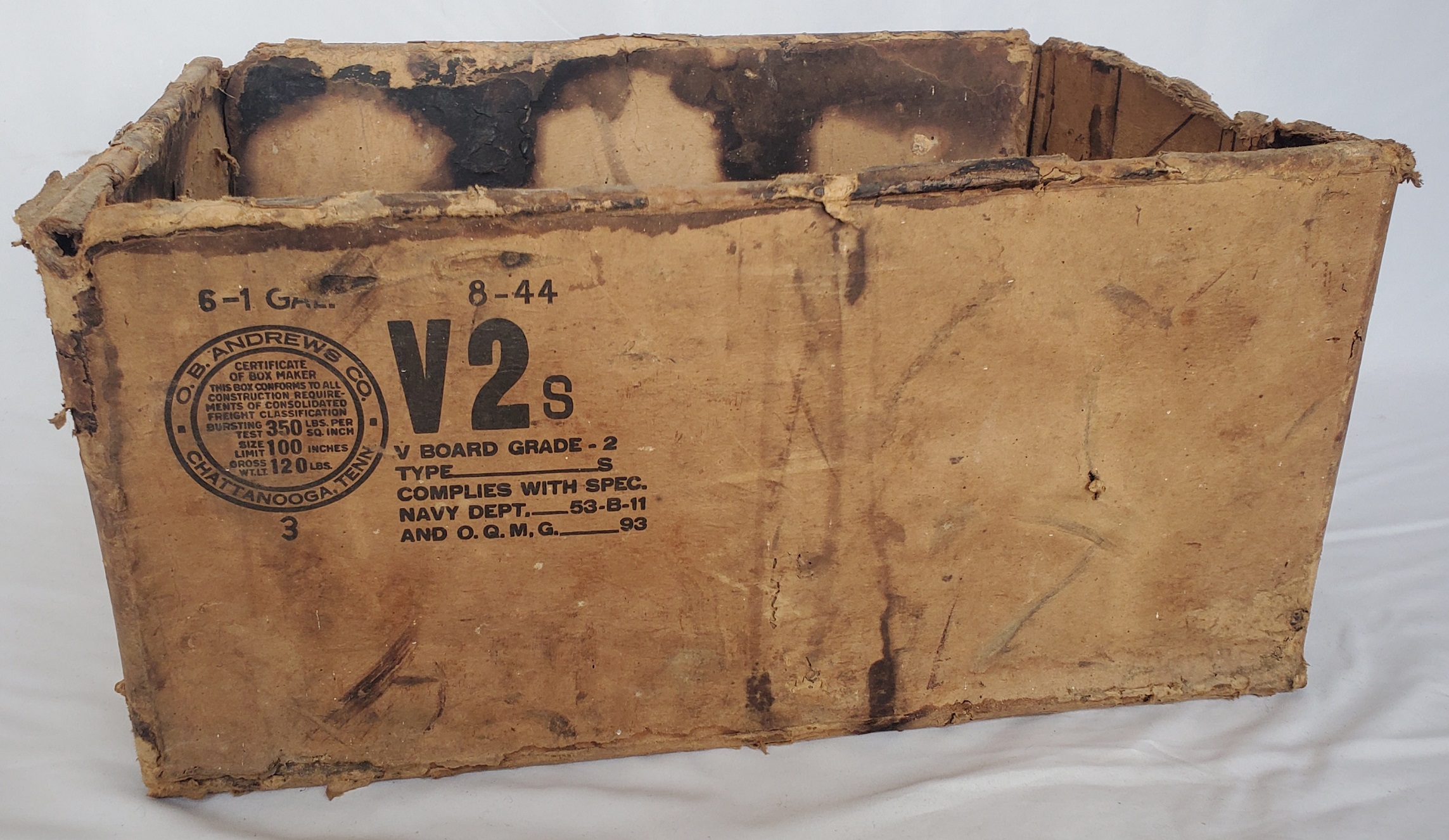 militaria : carton rations V2 US WW2