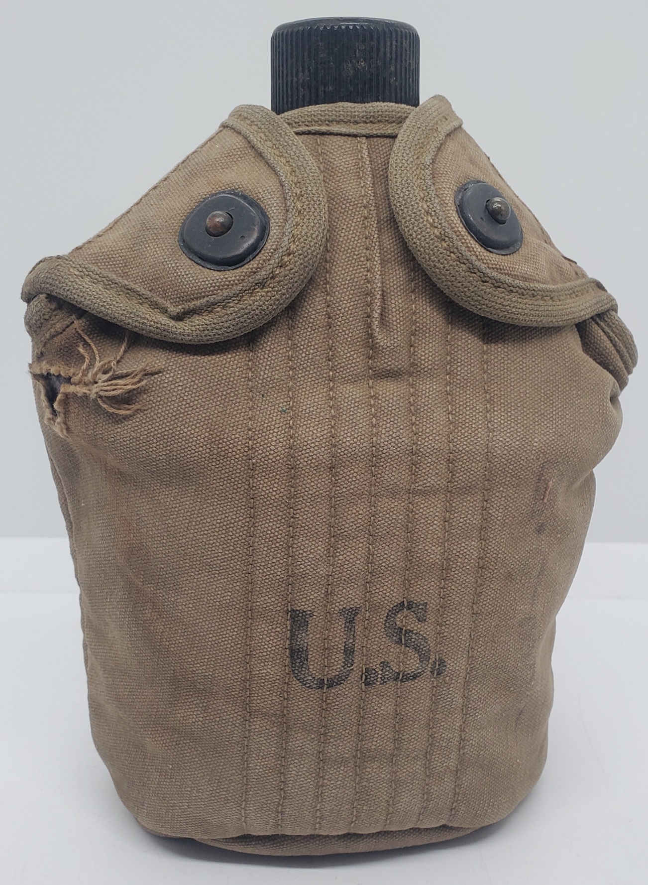 militaria : Bidon modèle 1910 US WW2 complet