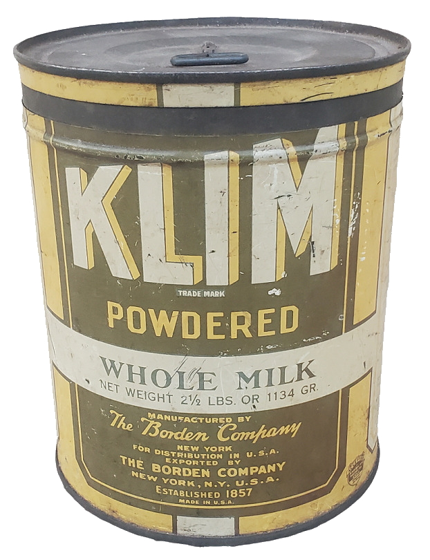 militaria : Boite ration lait US WW2