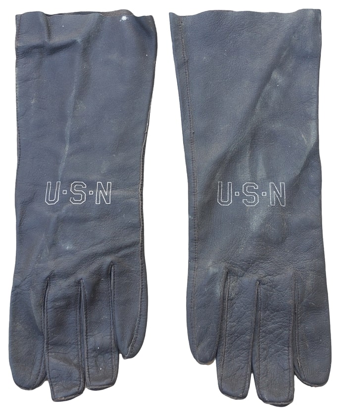 militaria : Paire gants pilote USN POST WW2