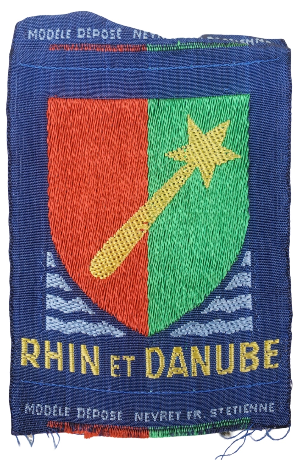 militaria : Insigne d'épaule Rhin et Danube FR libération WW2