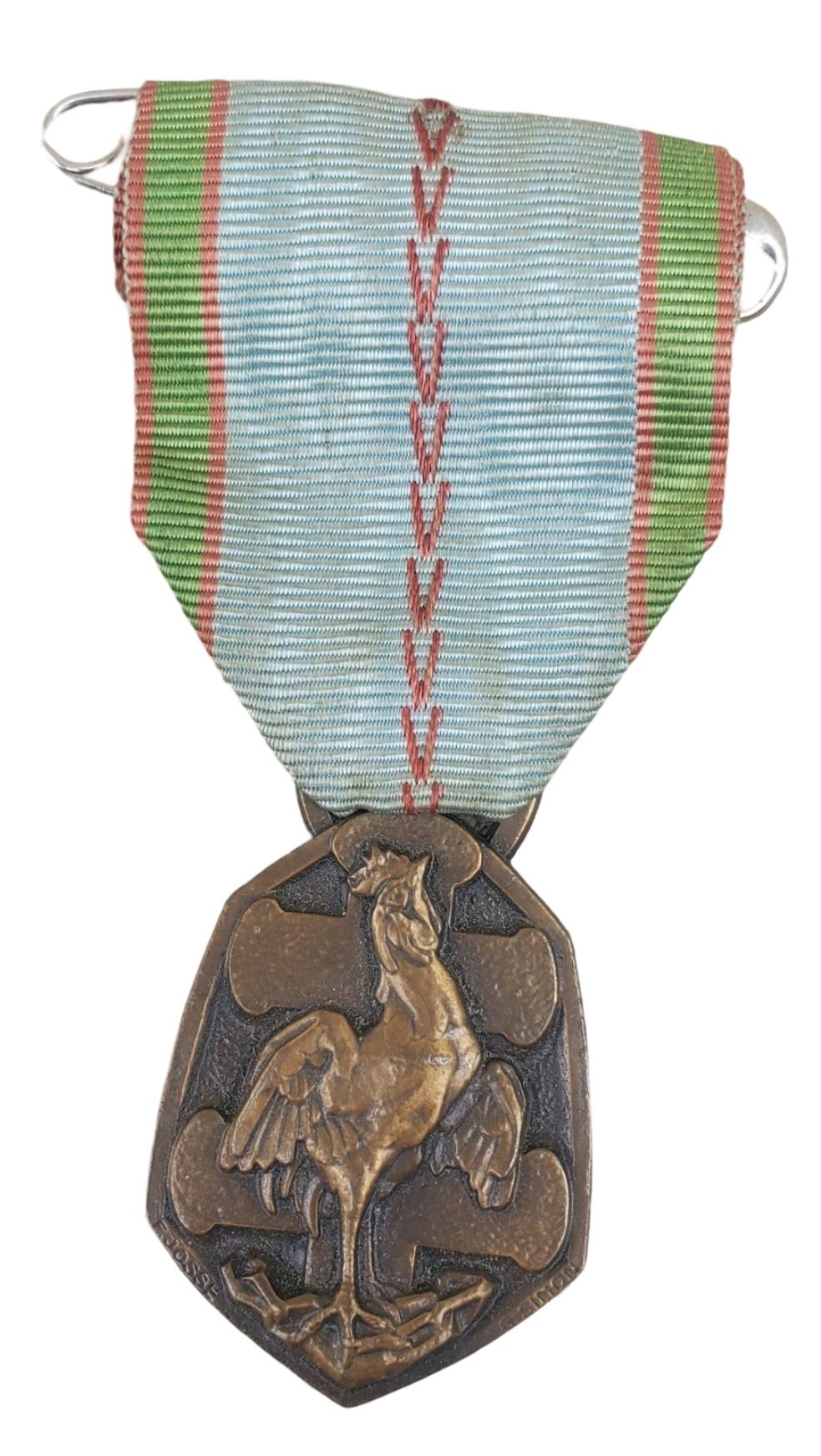 militaria : Médaille commémorative guerre 1939-1945 libération FR WW2