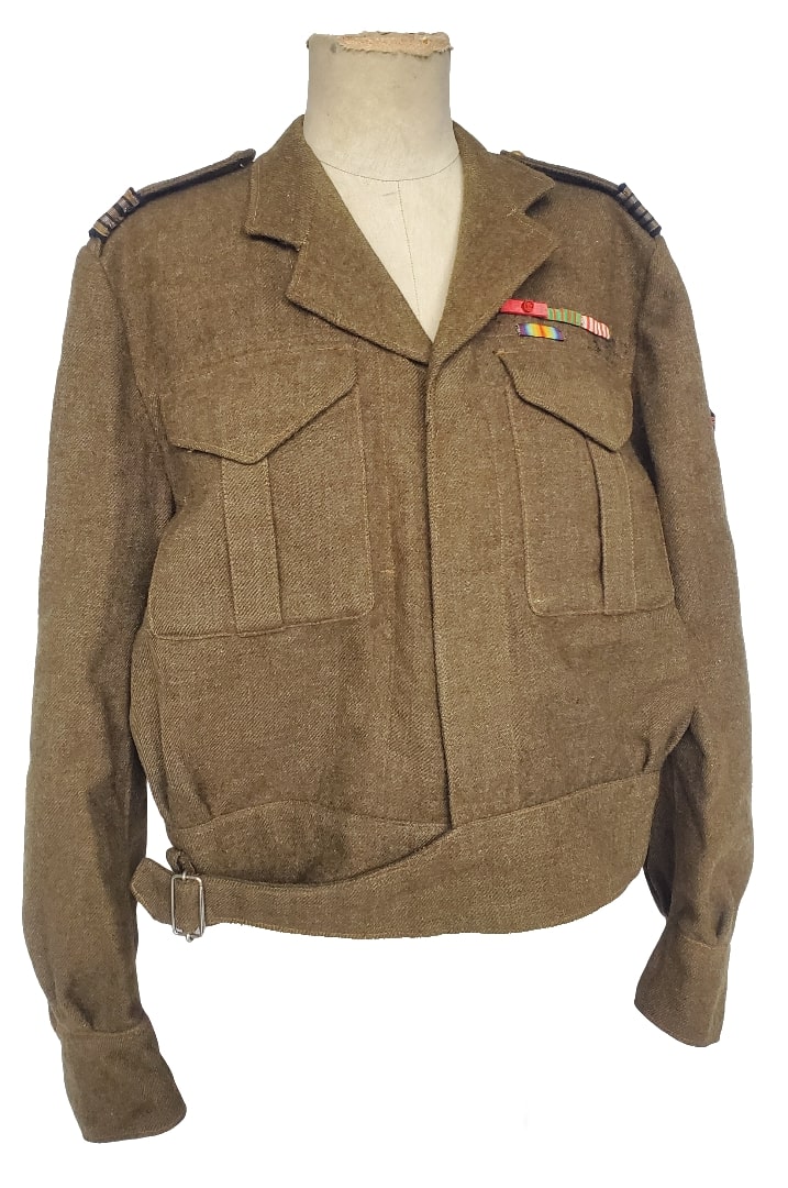 militaria : Blouson Battle Dress Canadien FR Libération WW2