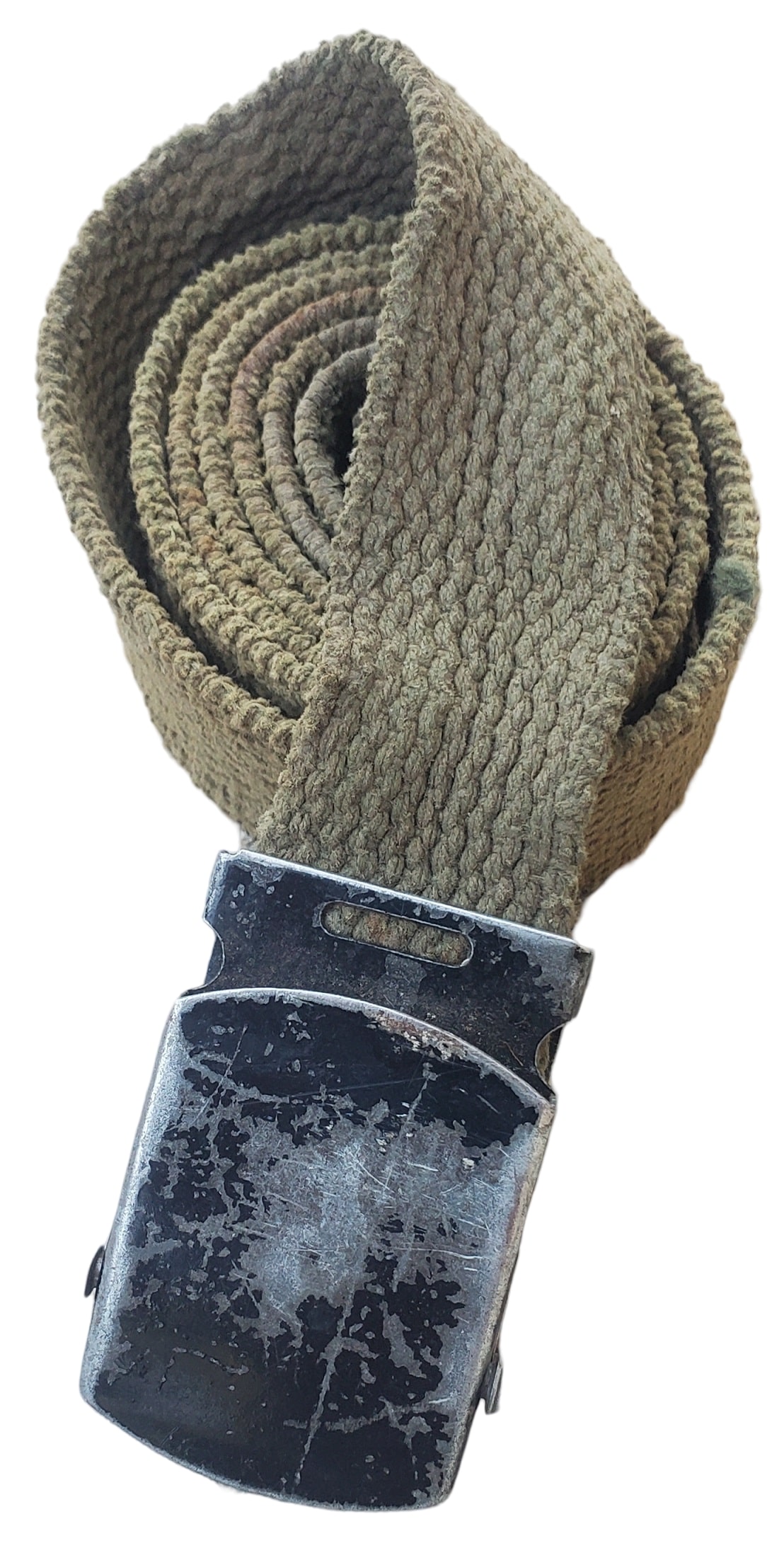 militaria : Ceinture pantalon US WW2 nominative et matriculée