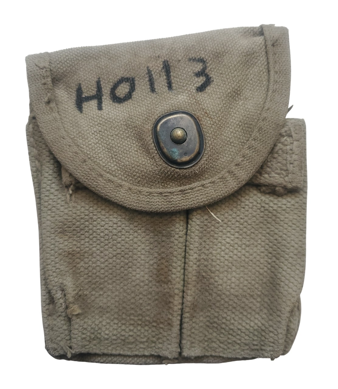 militaria : porte-chargeurs USM1 US WW2  avec laundry number