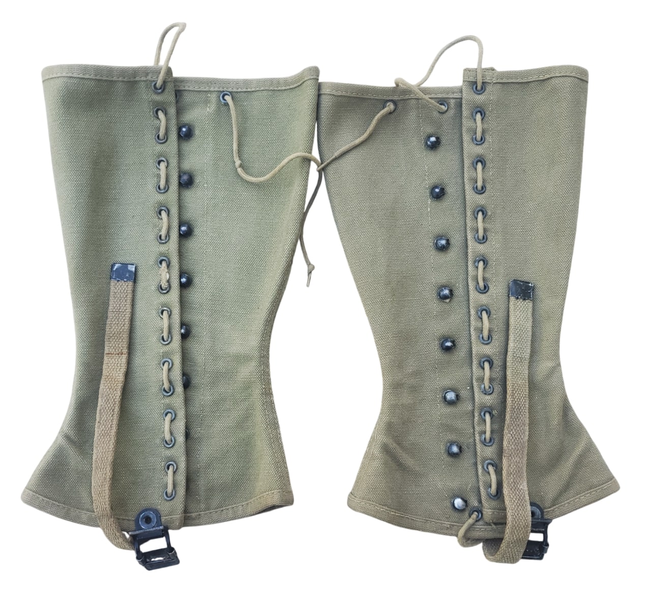 militaria : Paire de guêtres modèle 1938 taille 2R US WW2