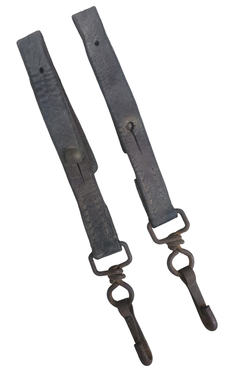 militaria : Paire de sanglons mod35 pour bidon FR40