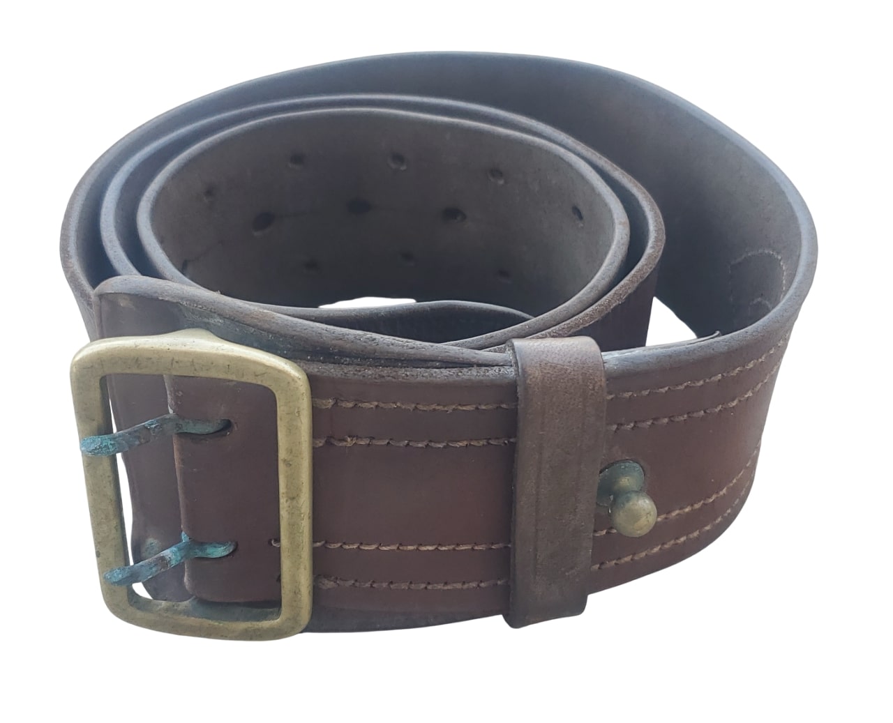 militaria : Ceinturon cuir sous-officier FR40