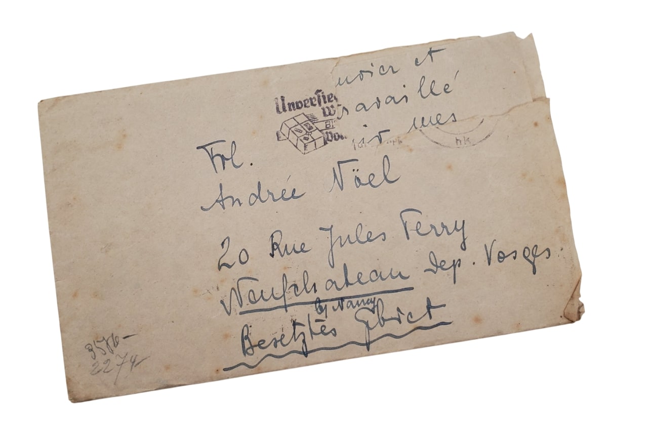 militaria : Lettre correspondance ALL/FR WW2