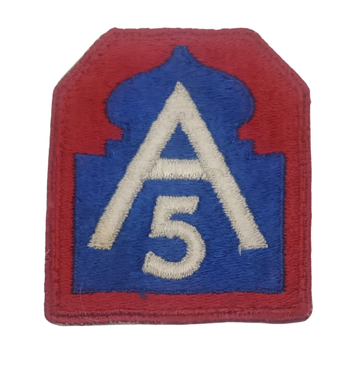 militaria : Patch 5ème armée US WW2