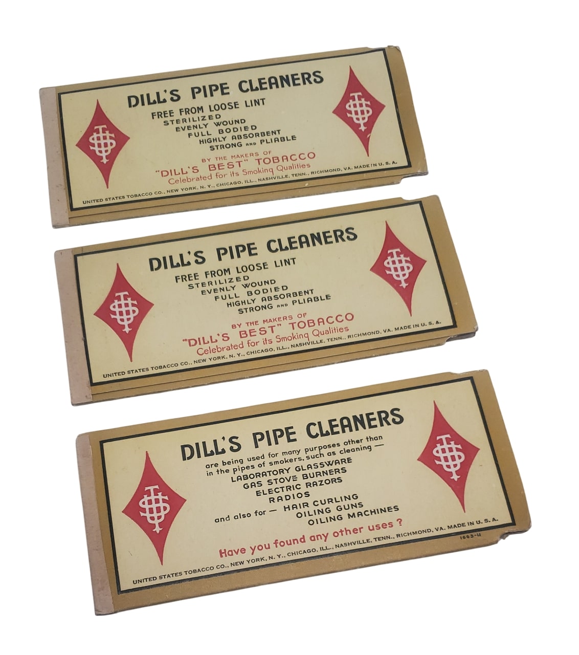 militaria : Paquets cure-pipe US WW2