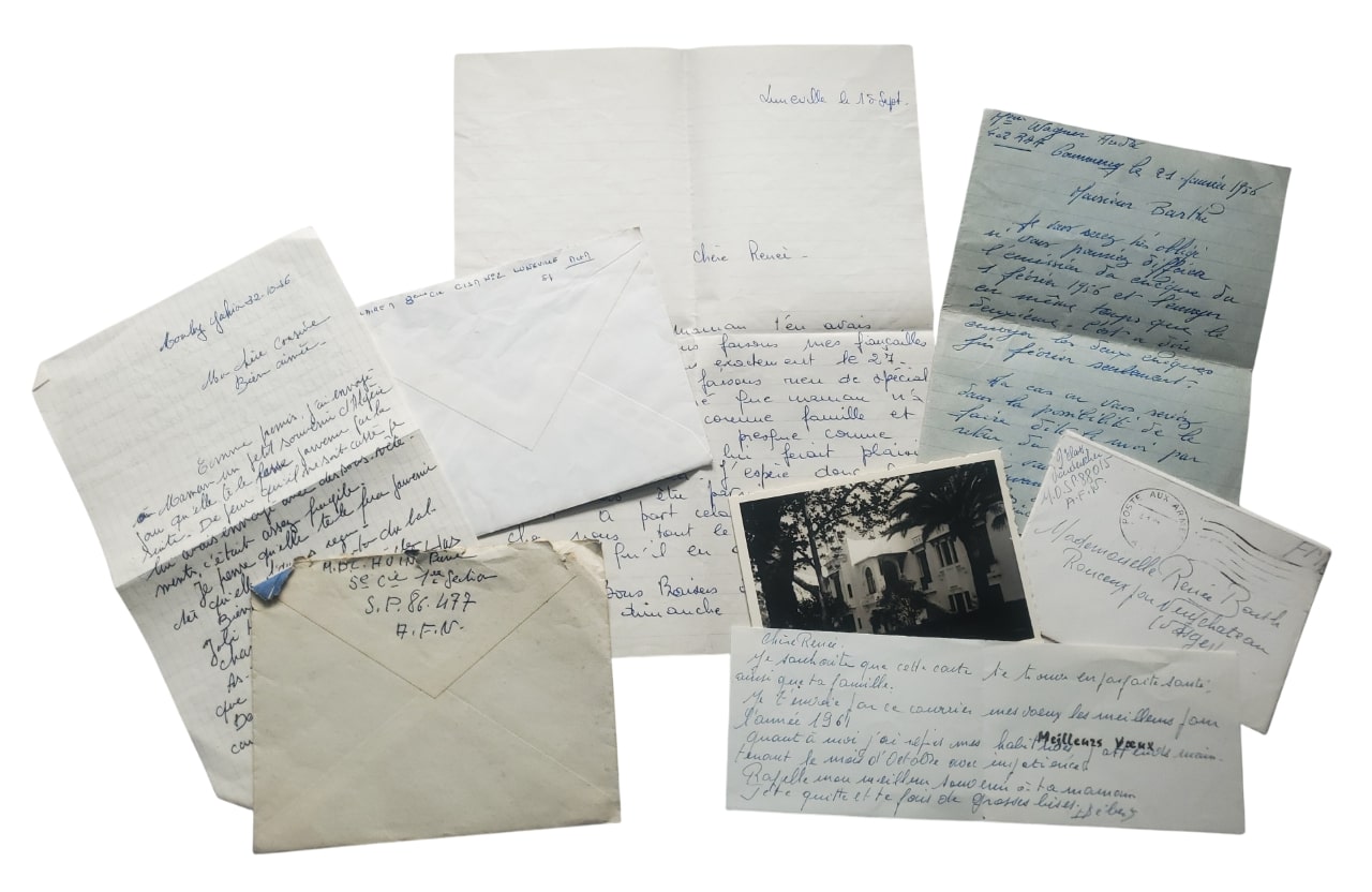 militaria : Lot correspondance Guerre d'Algérie/Vosges FR POST WW2