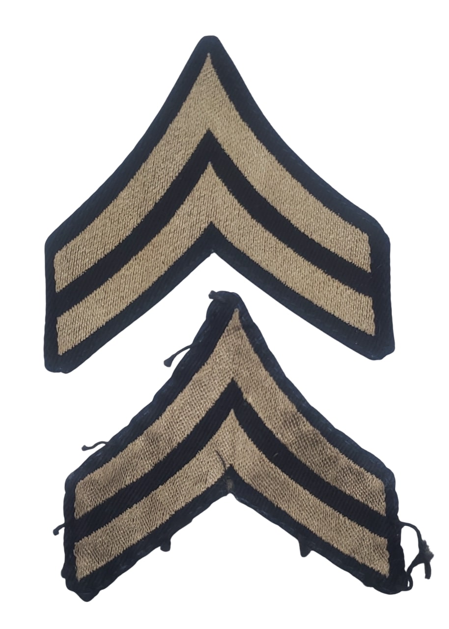 militaria : Paire grades caporal US WW2