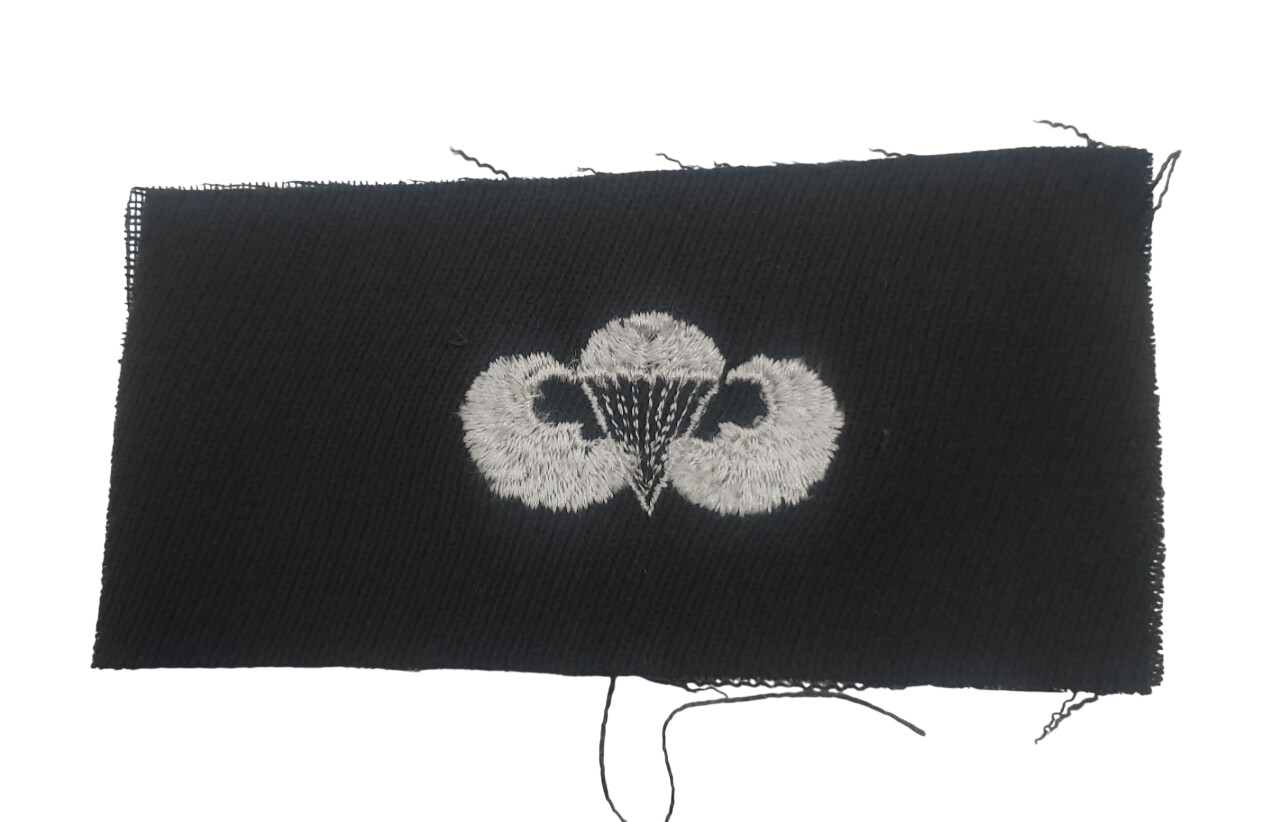 militaria : Brevet Parachutiste  brodé officier US WW2