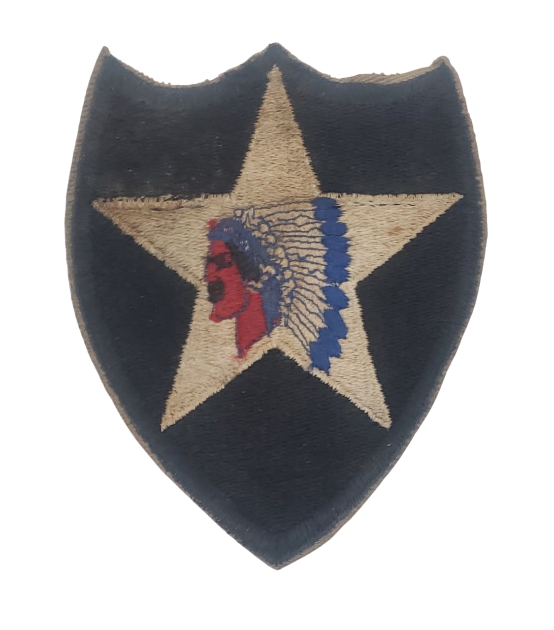 militaria : Patch 2ème division d'infanterie US WW2