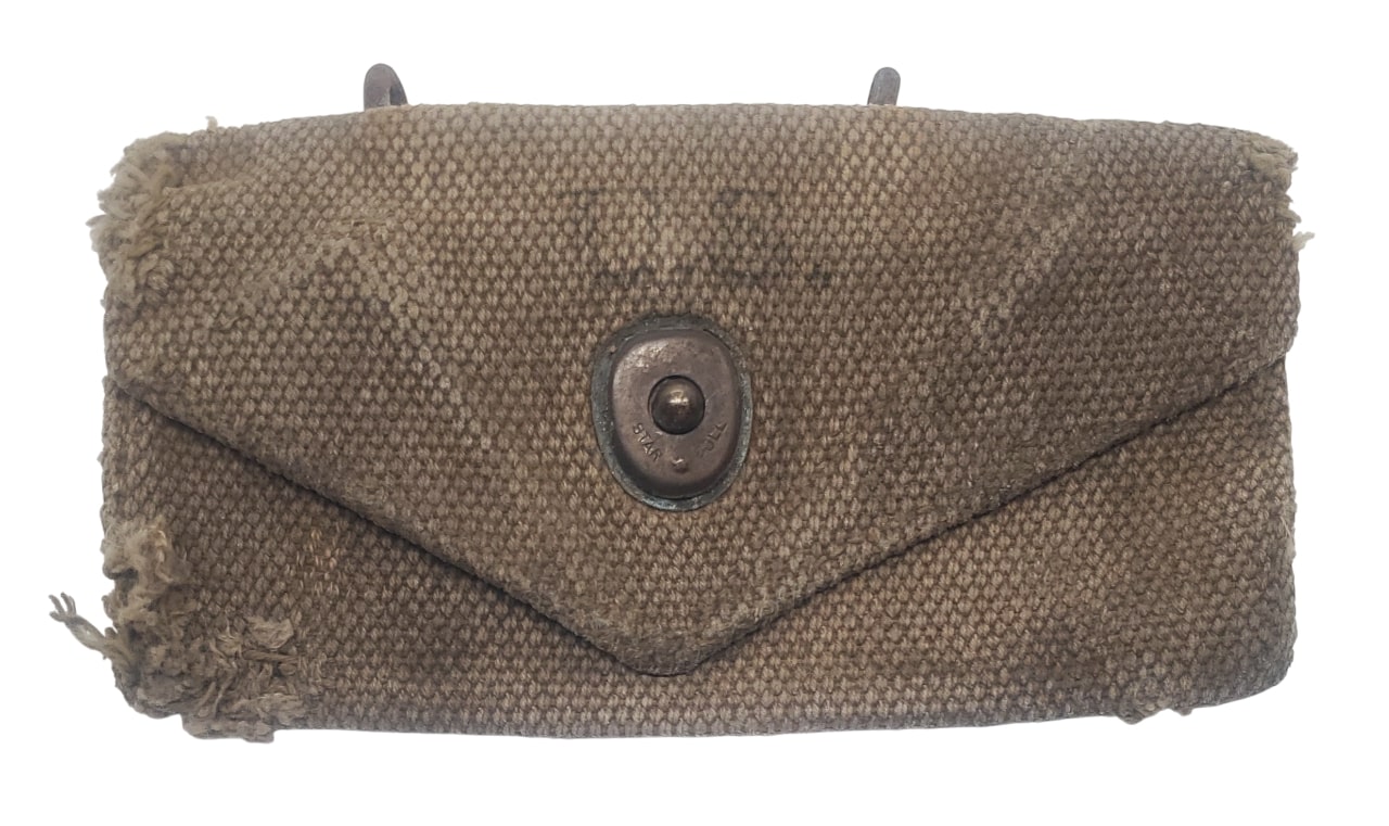 militaria : pochette à pansement modèle 1924 US WW2