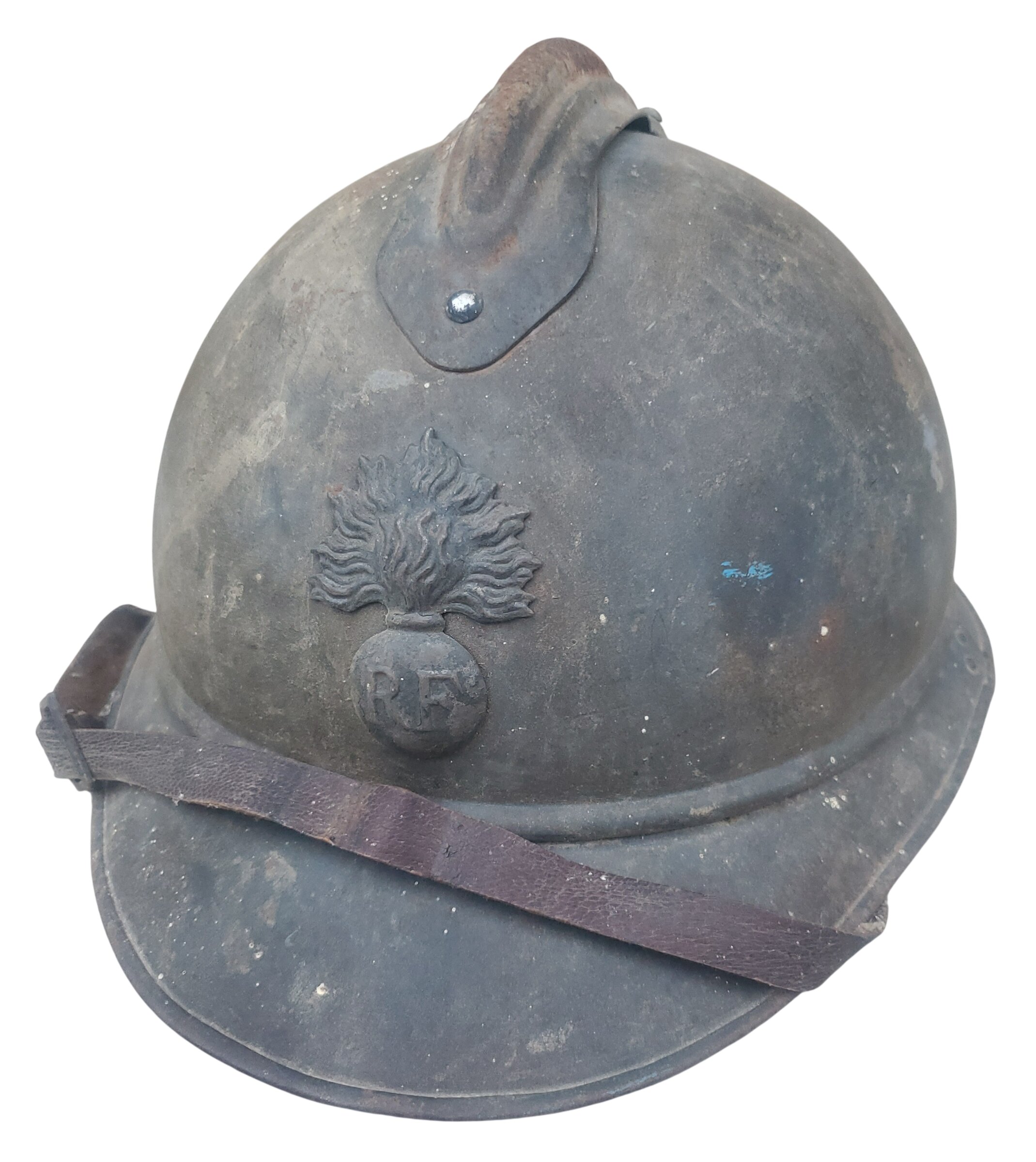militaria : Casque adrian modèle 1915 FR WW1 jus intouché