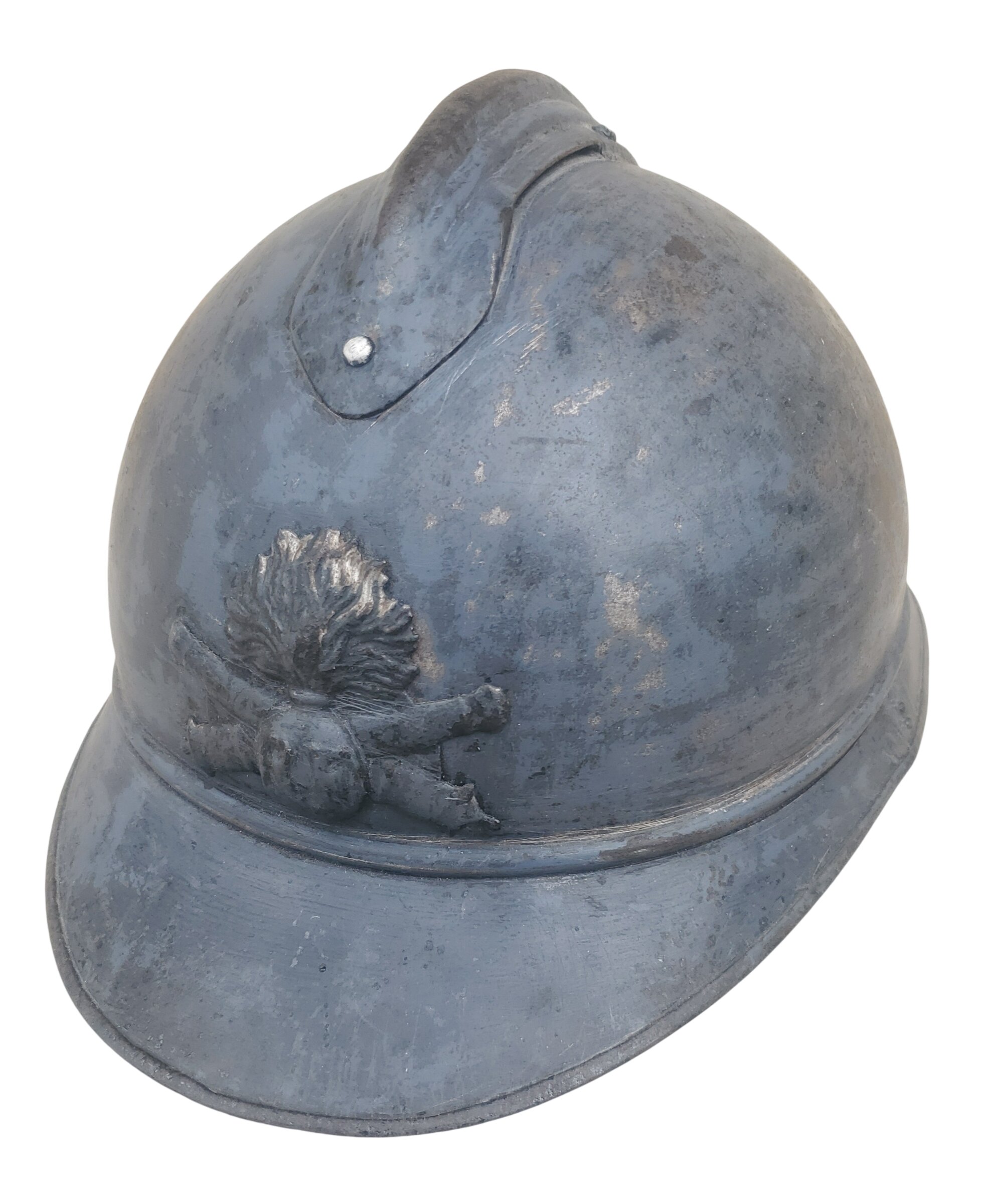 militaria : Coque casque adrian modèle 1915 artillerie FR WW1