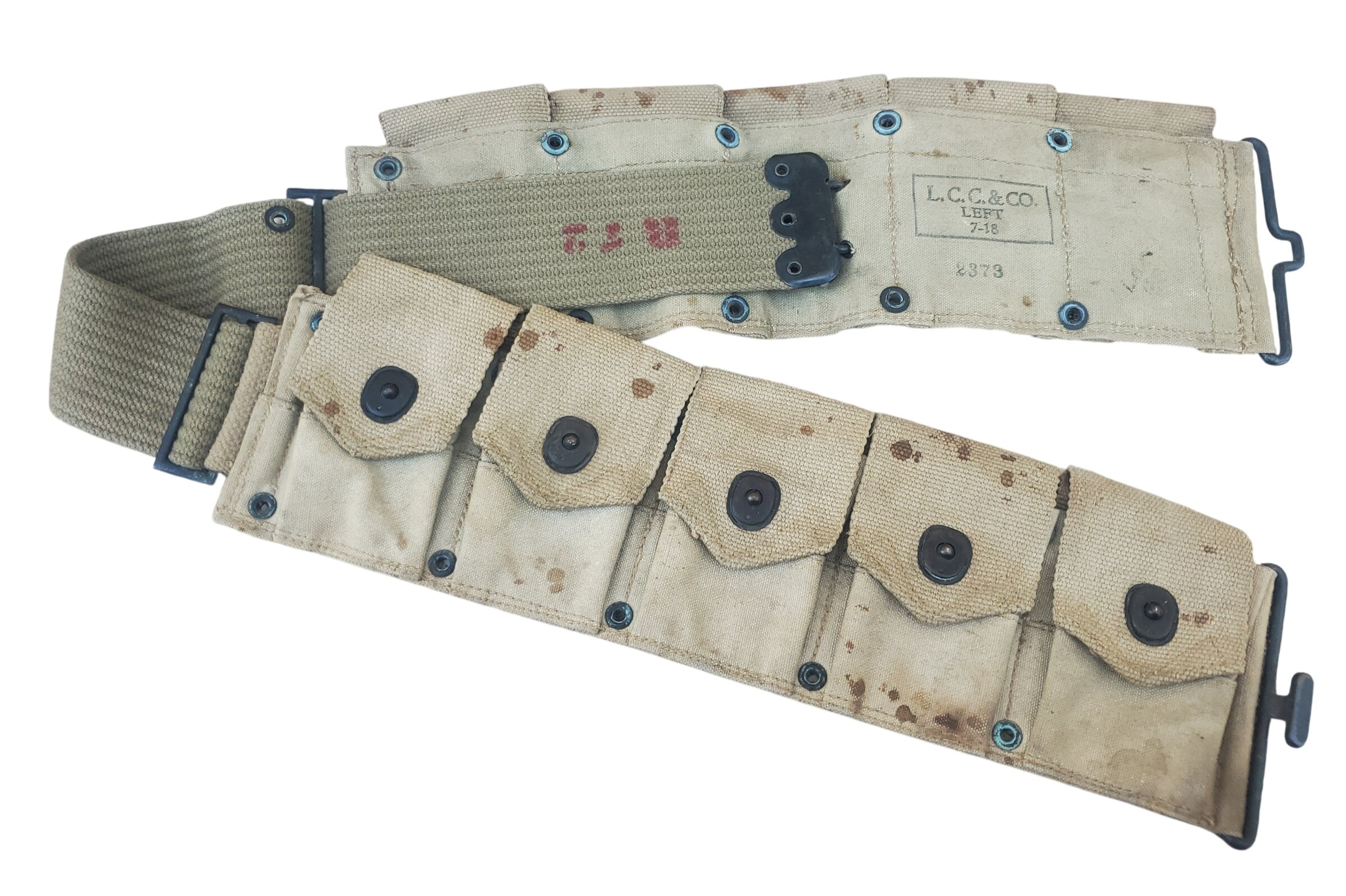 militaria : Ceinturon modèle 1917 dismonted US WW1