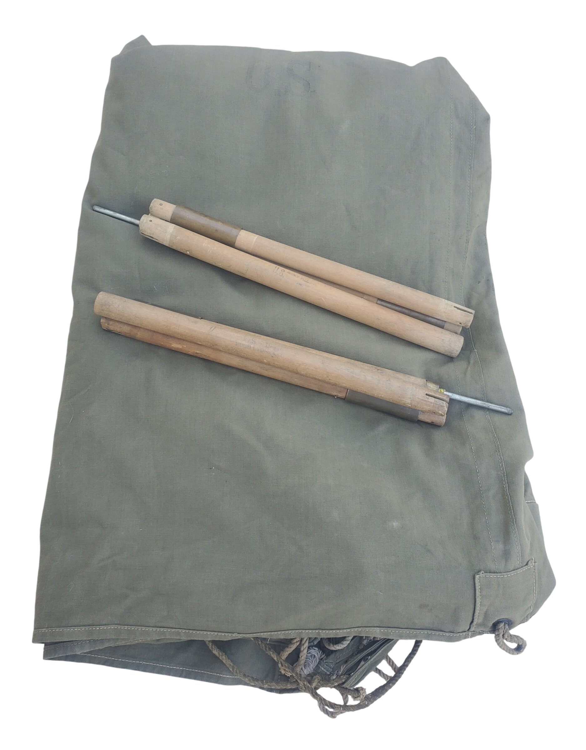militaria : Toile de tente individuelle US WW2