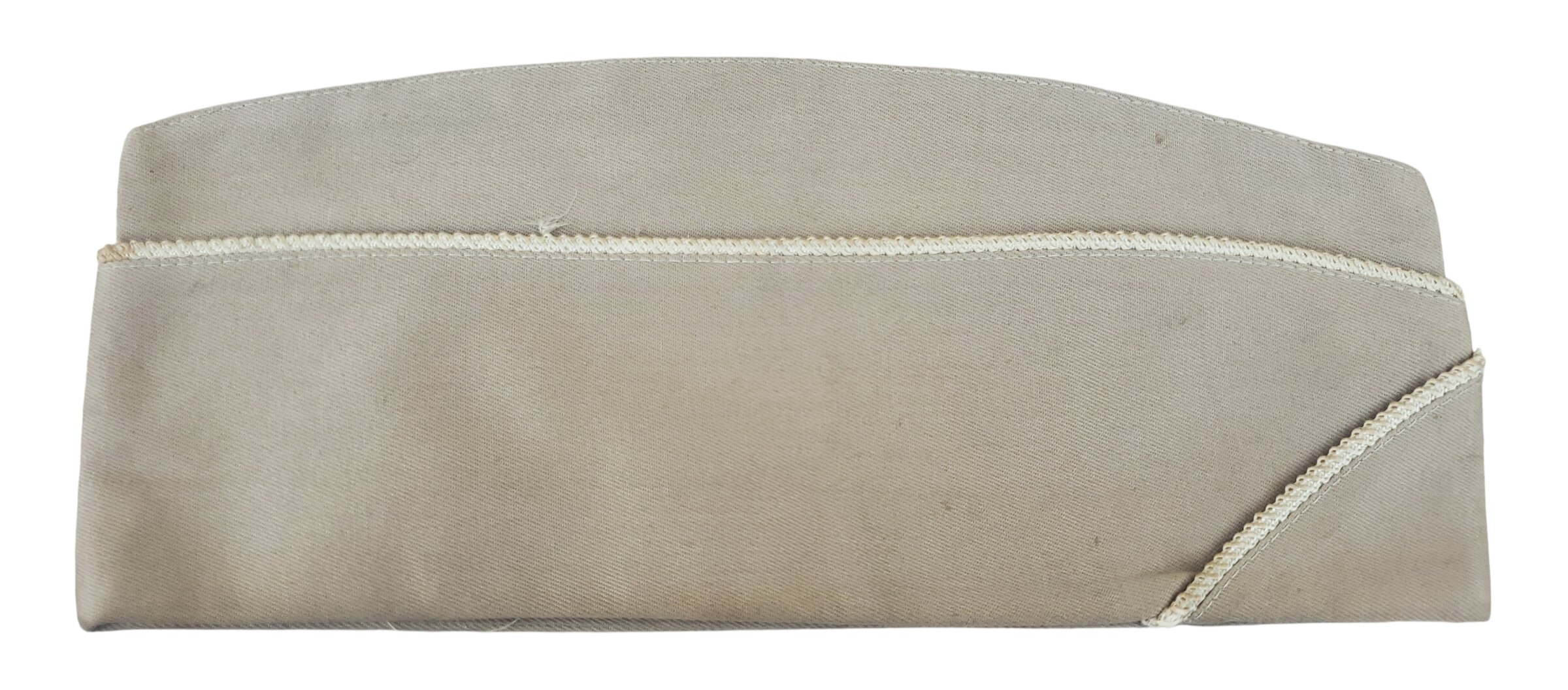 militaria : Bonnet de police chino liseré Quartermaster Corps US WW2