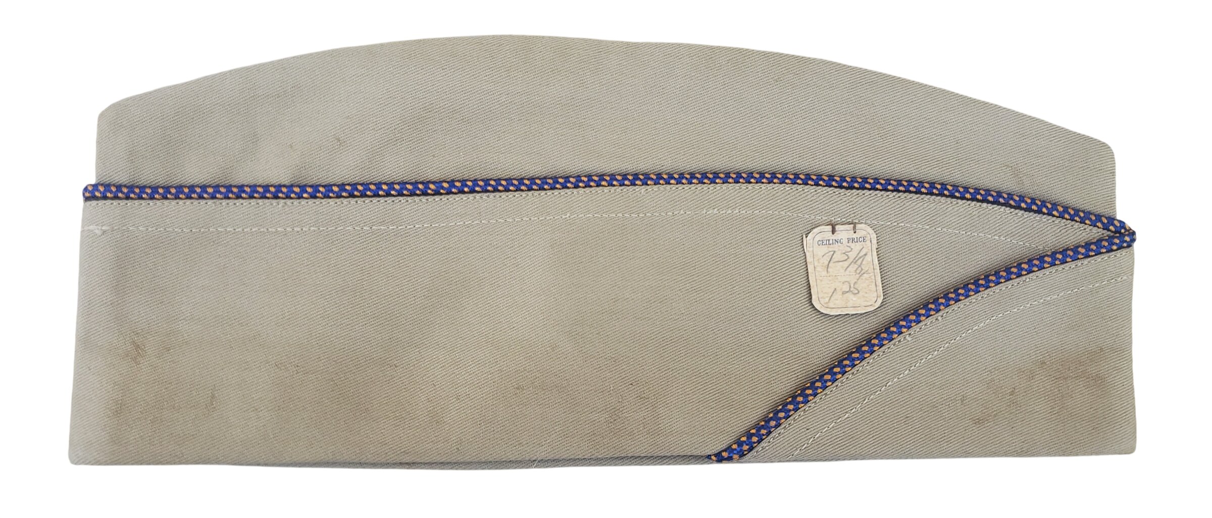 militaria : Bonnet de police chino liseré USAAF US WW2