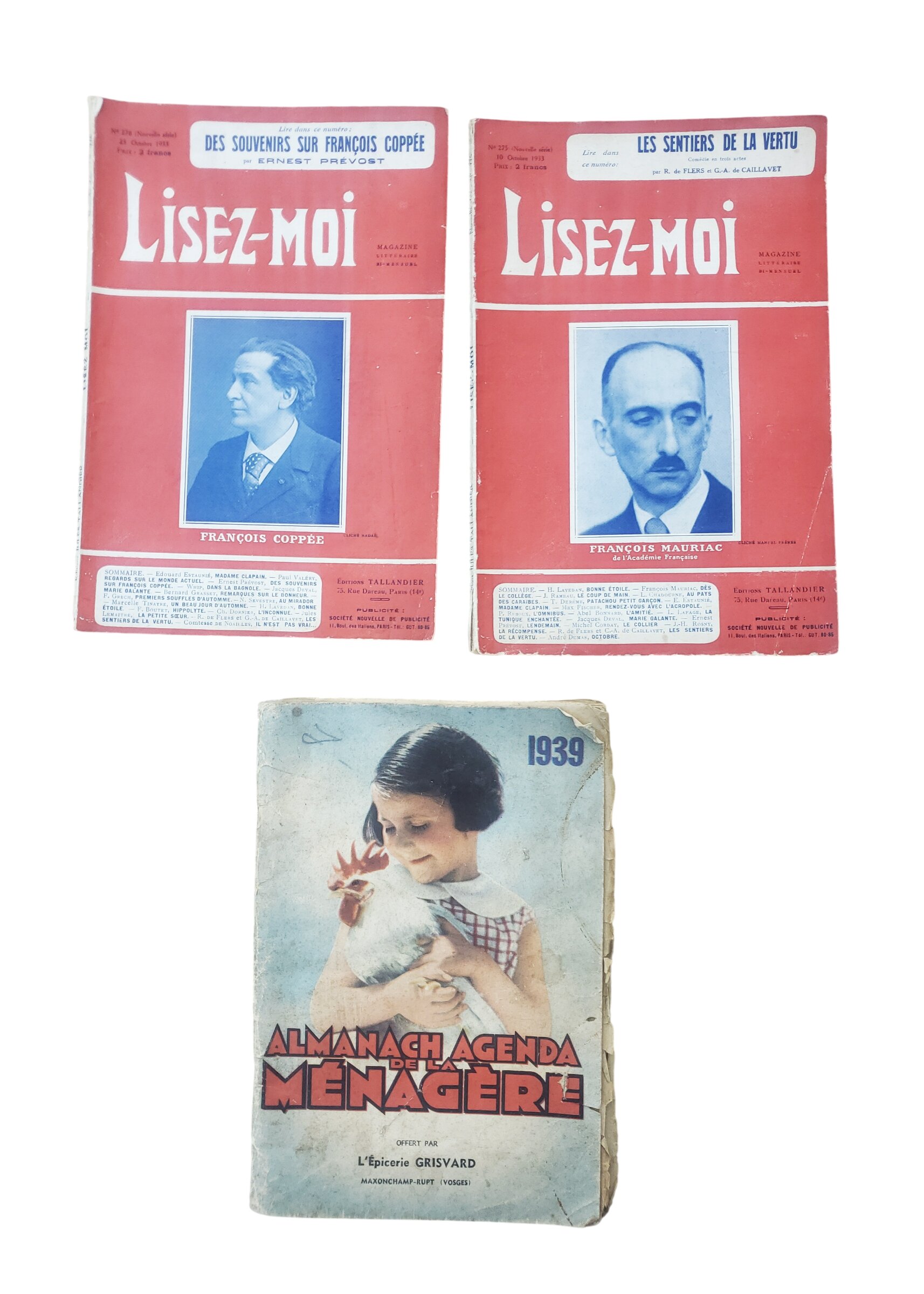 militaria : Lot magasines/almanach civils années 30