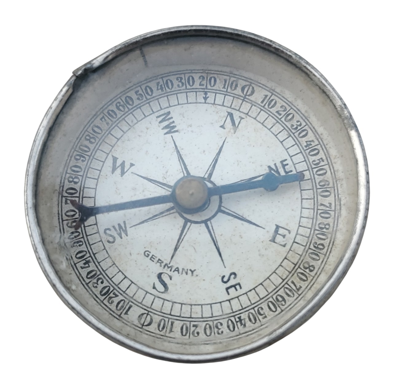 militaria : Petite boussole de poche civile ALL WW1