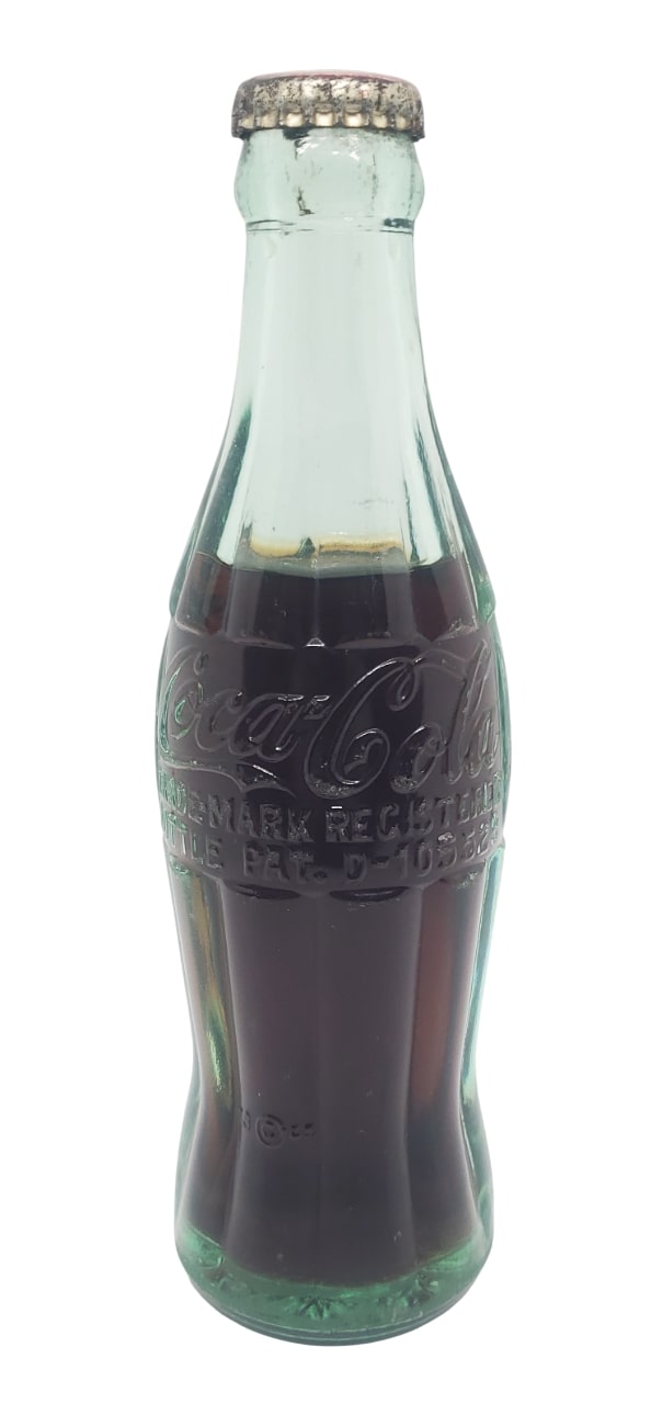 militaria : Bouteille verre pleine 