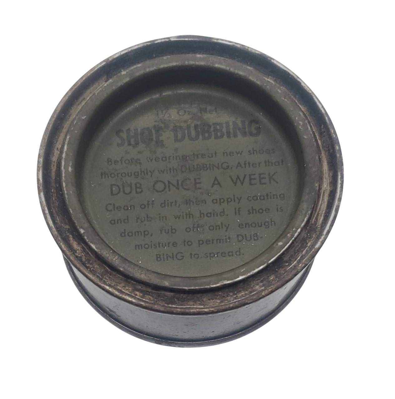 militaria : Boite cirage Dubbing réglementaire US WW2