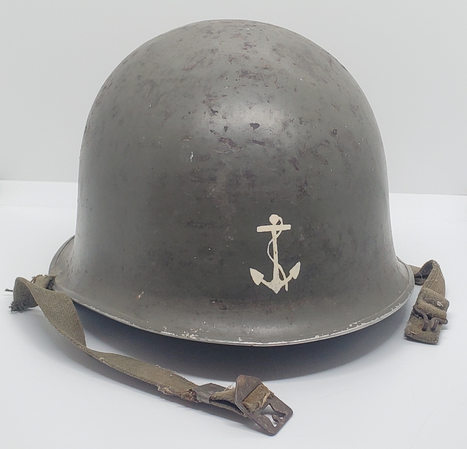 militaria : Coque casque modèle 1951 infanterie coloniale FR POST WW2