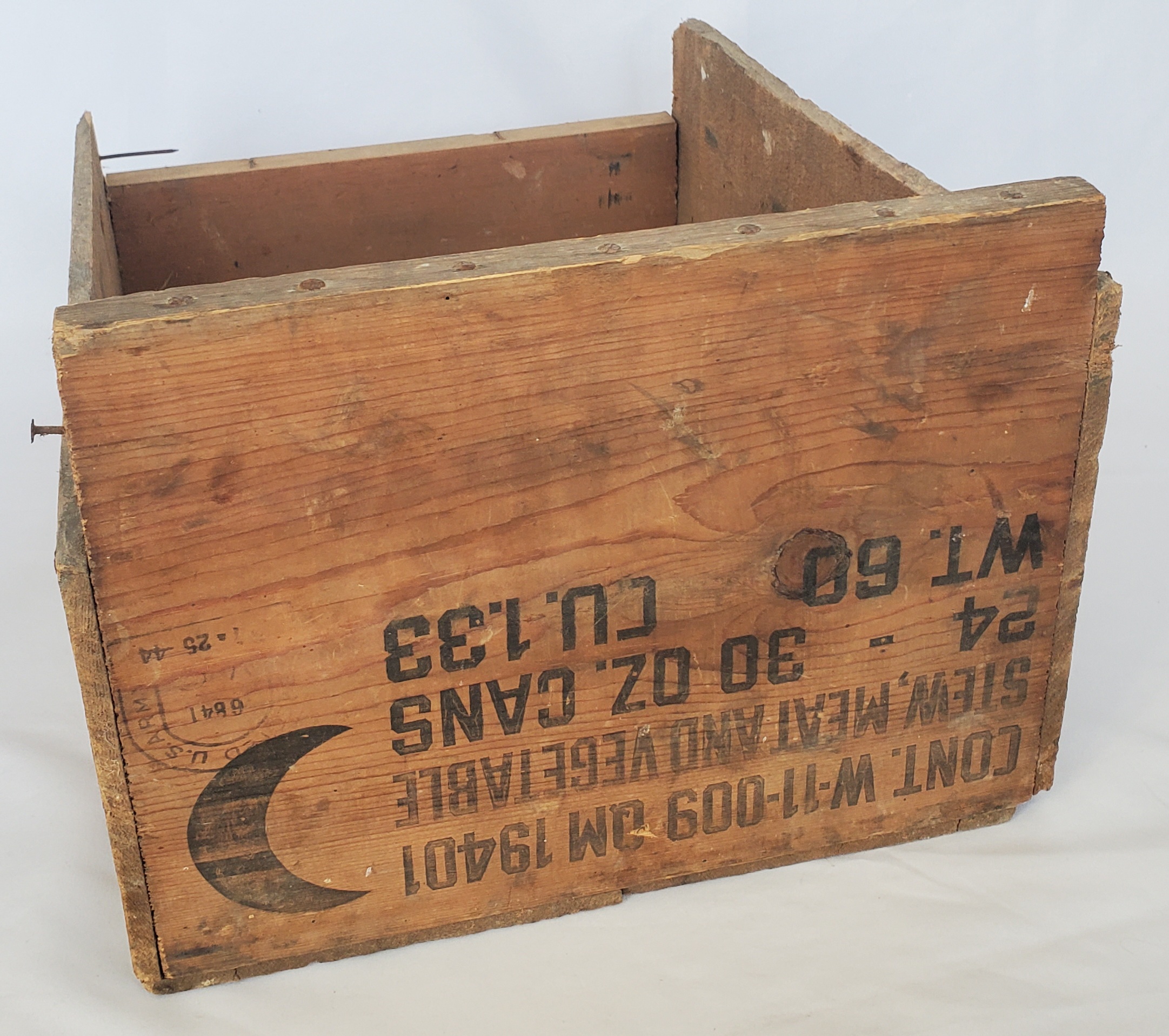 JG Militaria&nbsp;Caisse bois ration US WW2