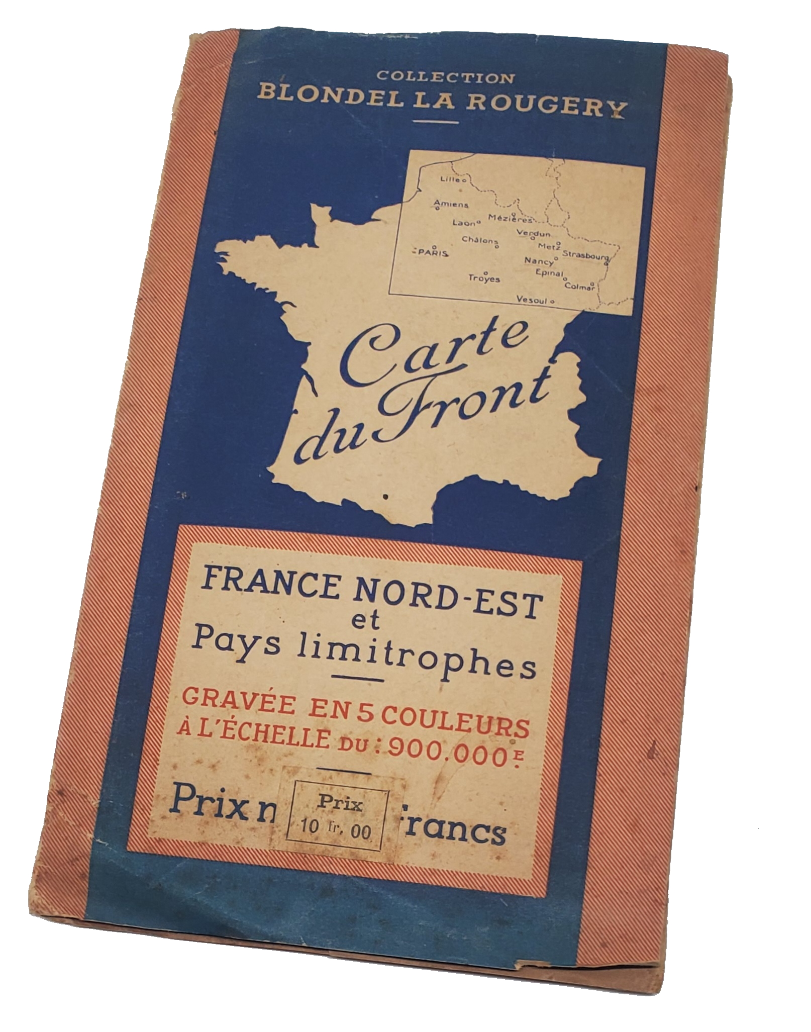 militaria : Carte du front Nord-Est FR40