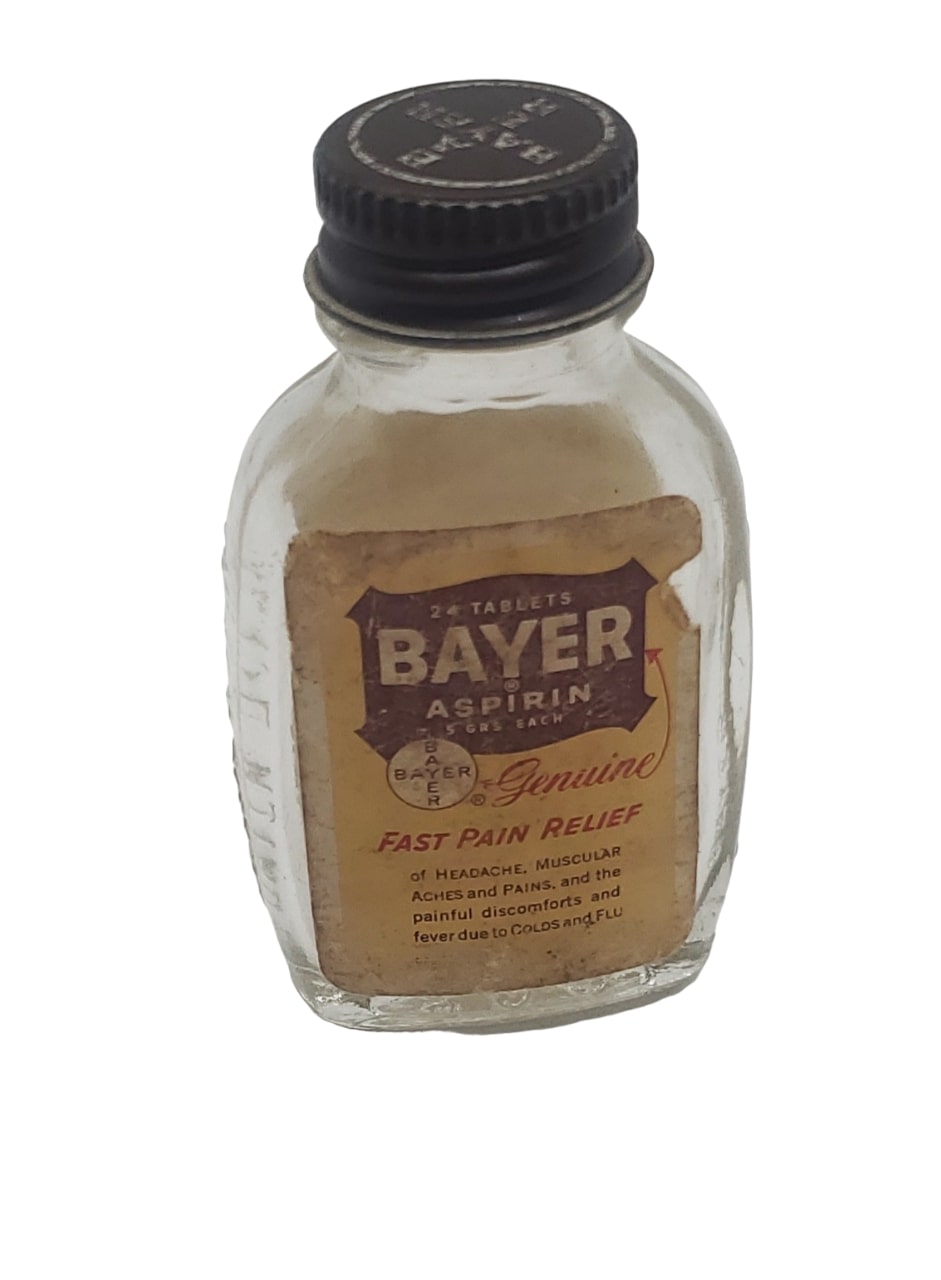 militaria : Fiole aspirine Bayer US WW2