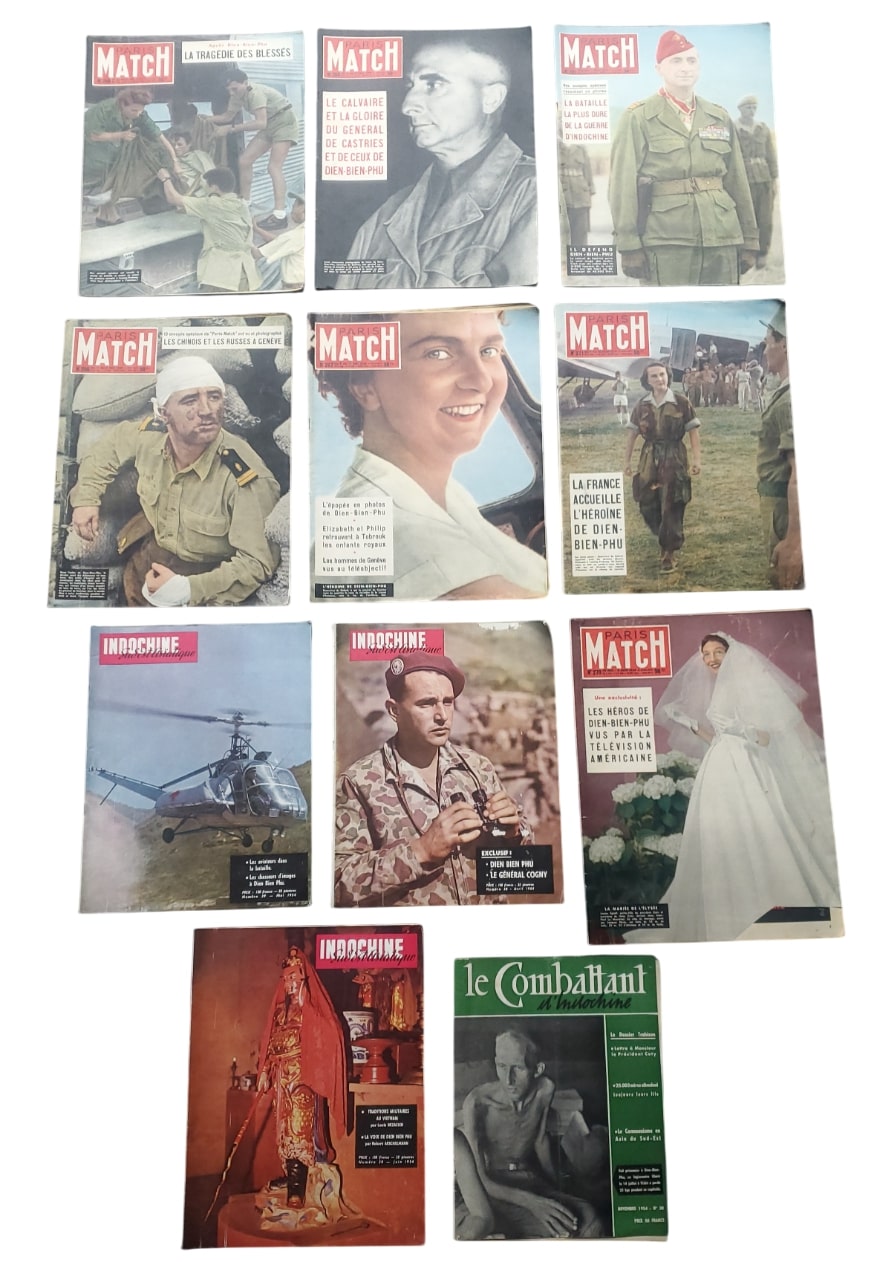 militaria : Lot revues/magazines Dien Bien Phu indo FR