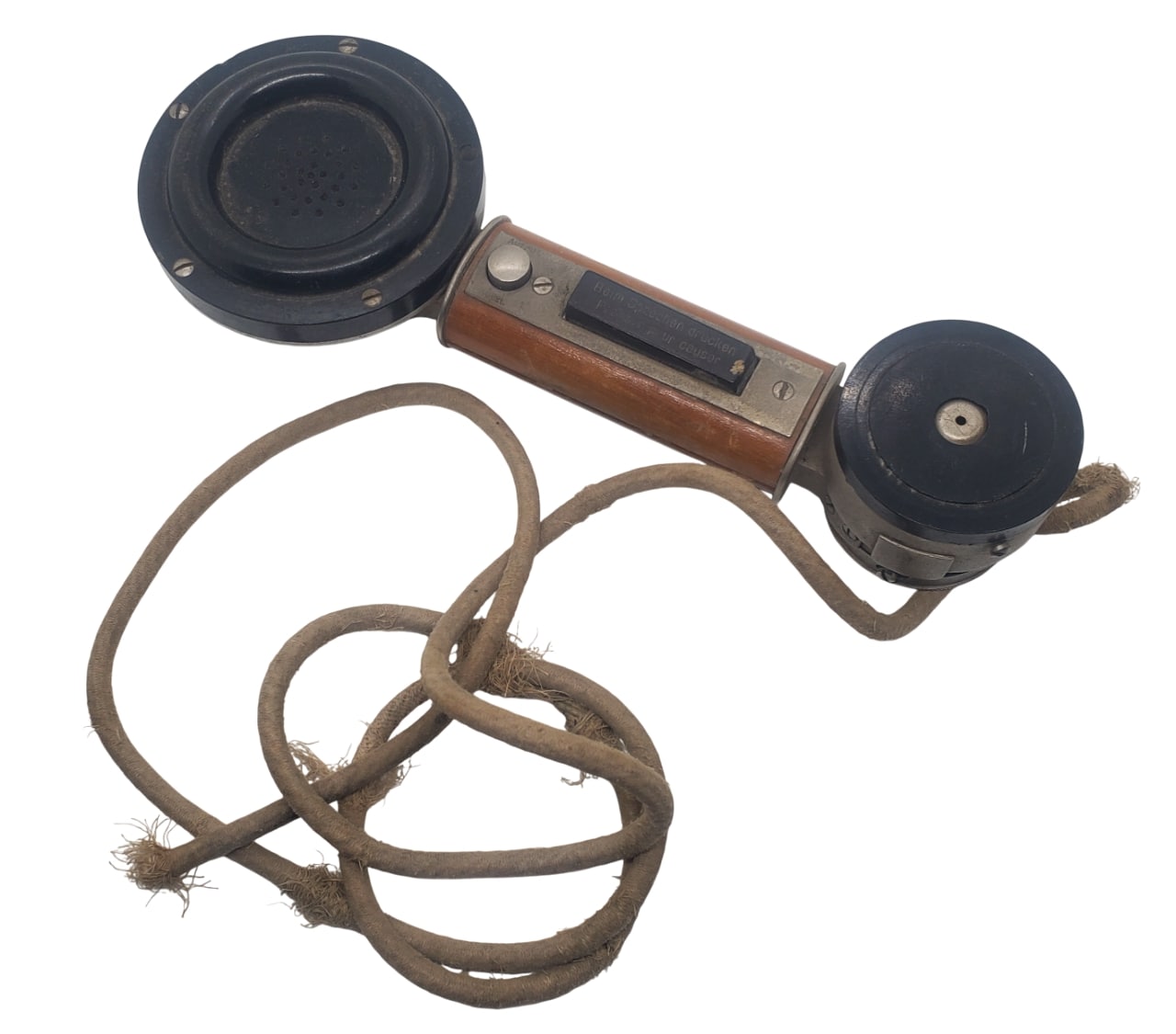 militaria : Combiné téléphonique armée suisse 1910-1930