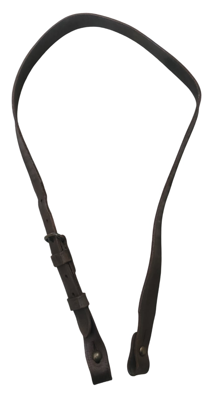 militaria : Baudrier cuir ceinturon officier FR WW1 -WW2