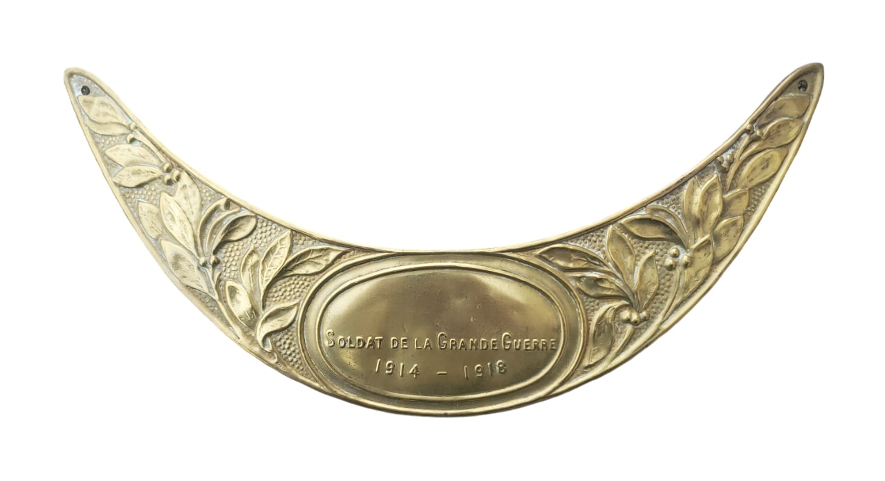 militaria : Plaque de casque 