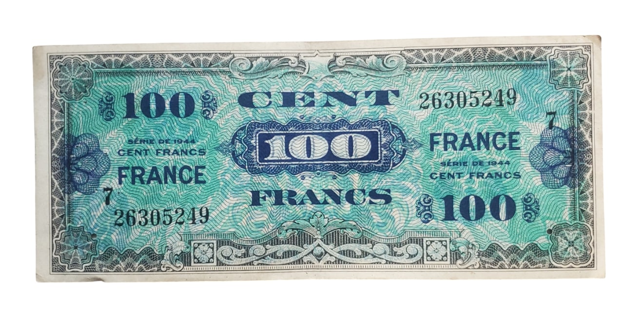 militaria : Billet d'invasion US/FR WW2