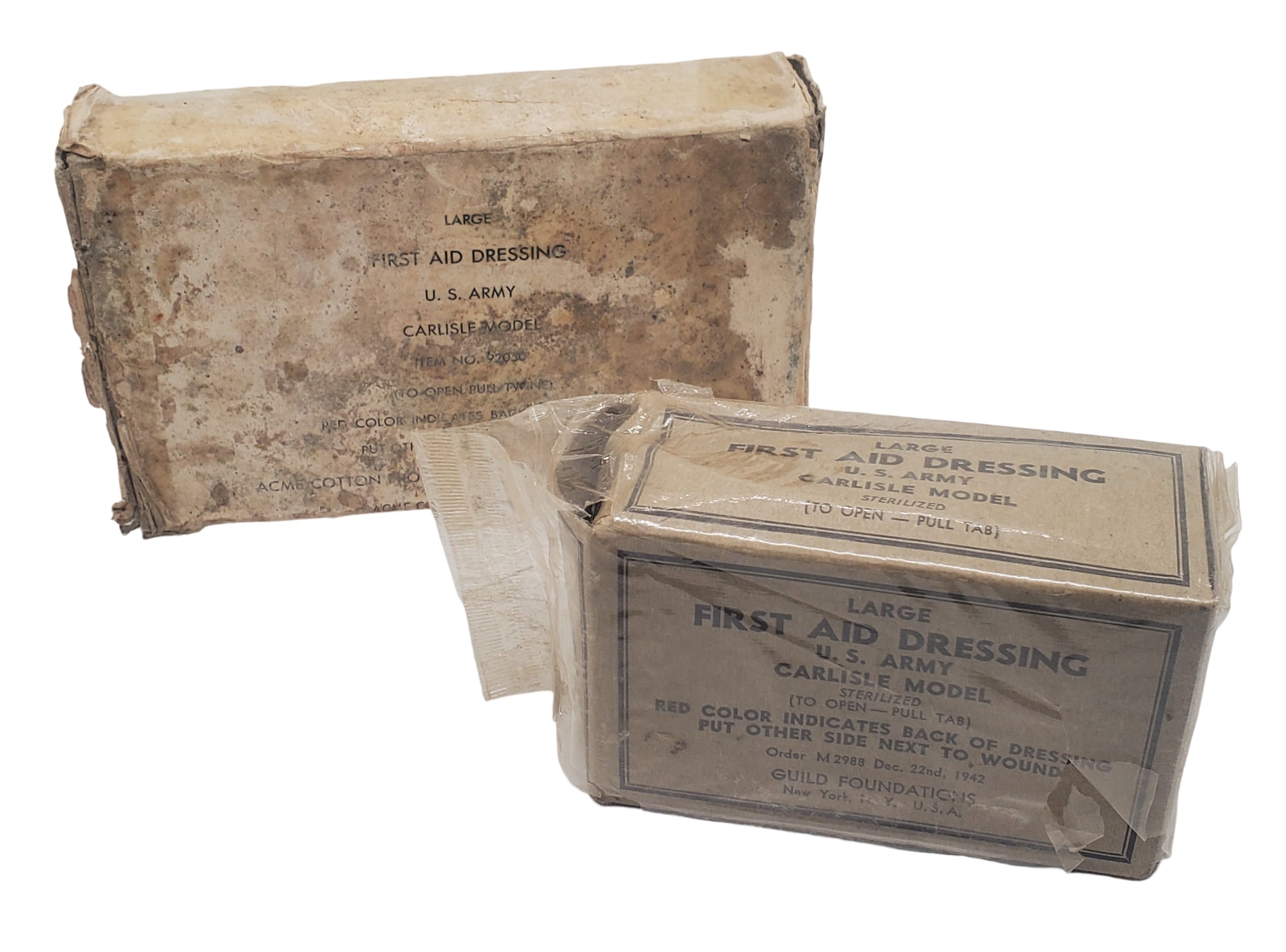 militaria : Lot deux pansements US WW2