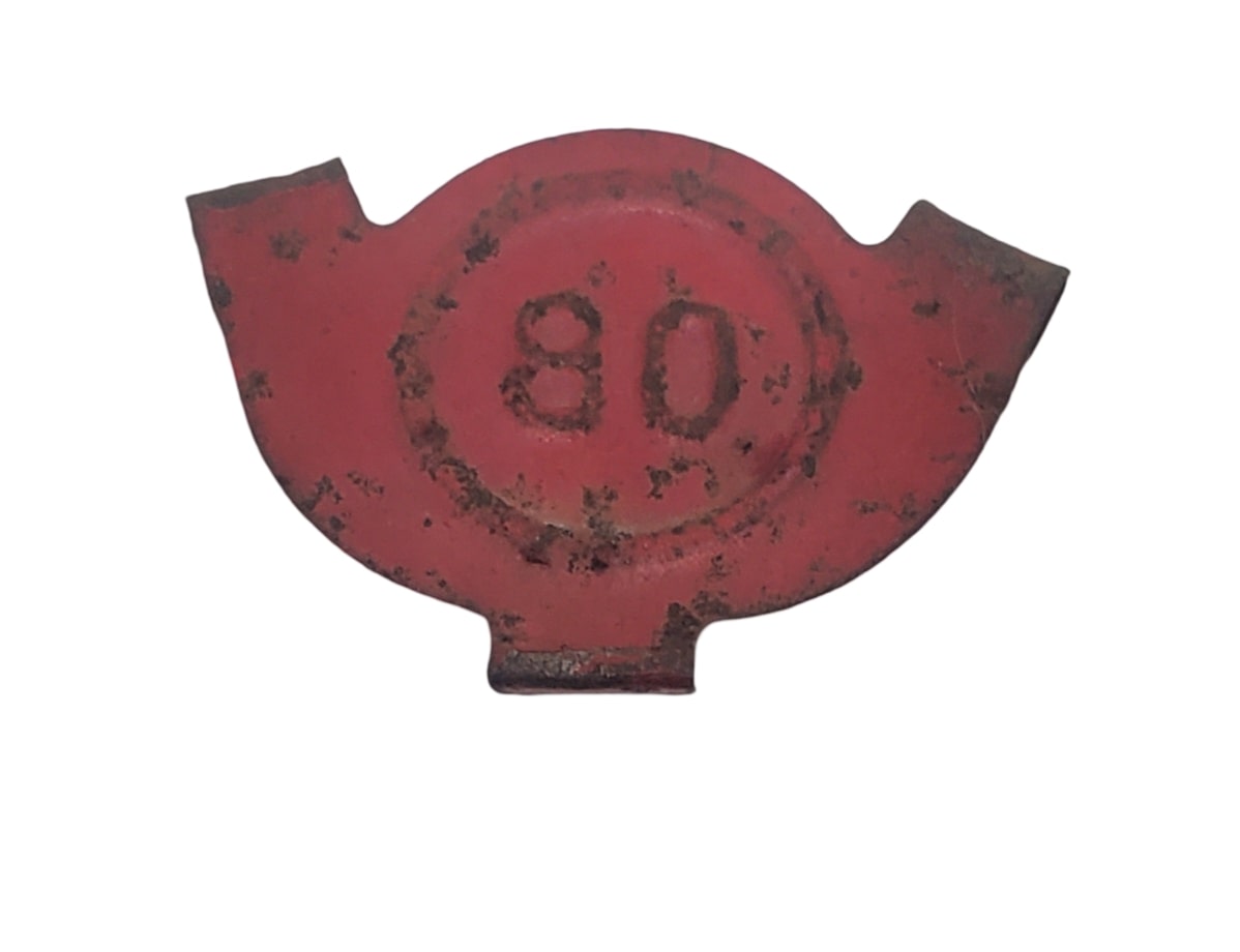 militaria : Plaque octane jerrycan US WW2