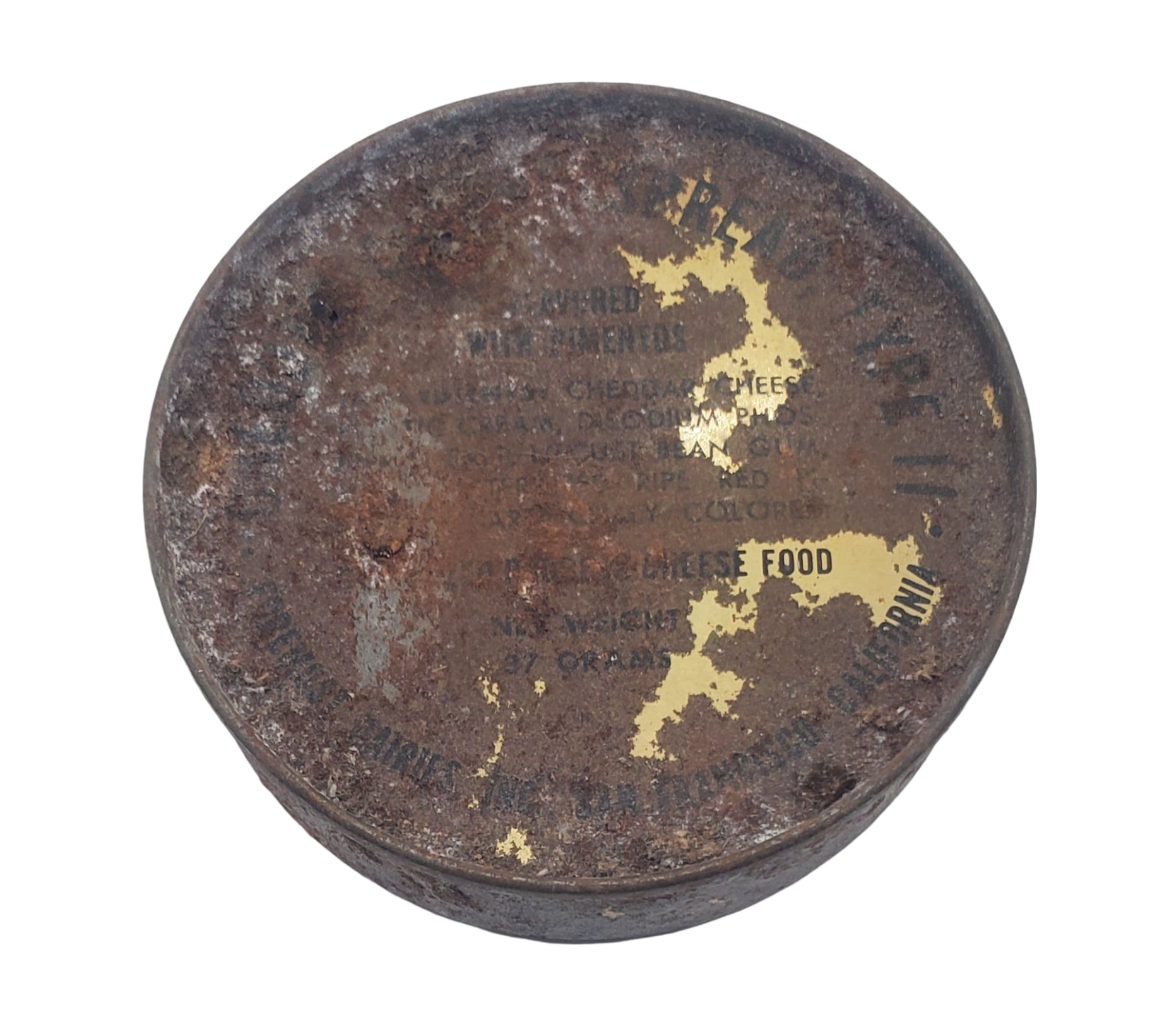 militaria : Petite boite ration fromage US WW2