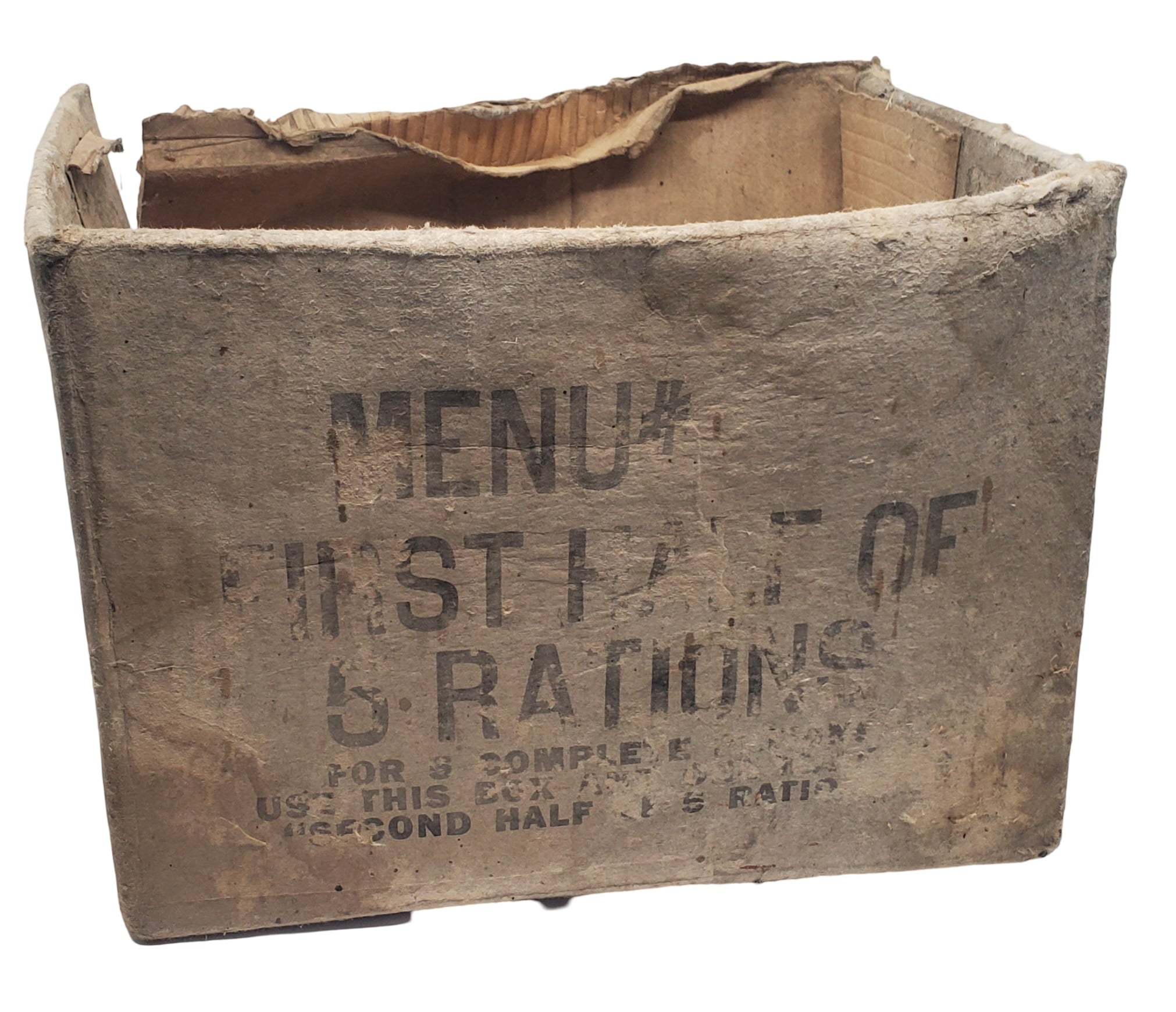 militaria : Carton ration First Half Ten in One US WW2