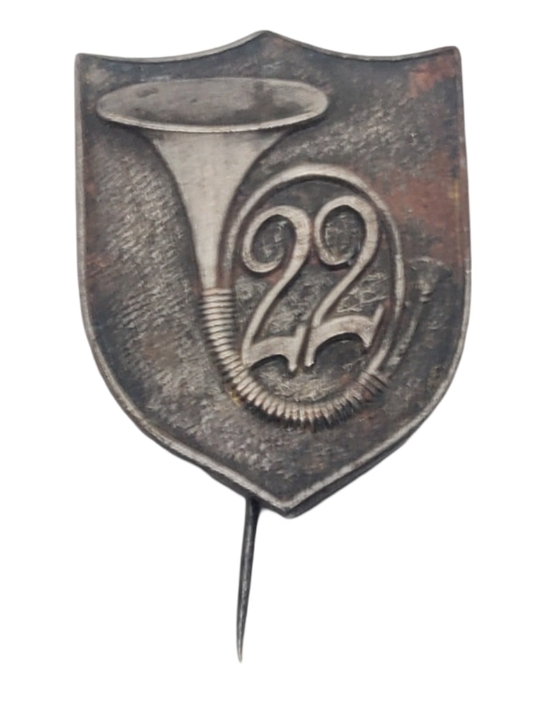 militaria : Insigne de fourragère 22ème Bataillon Chasseur Alpin FR40