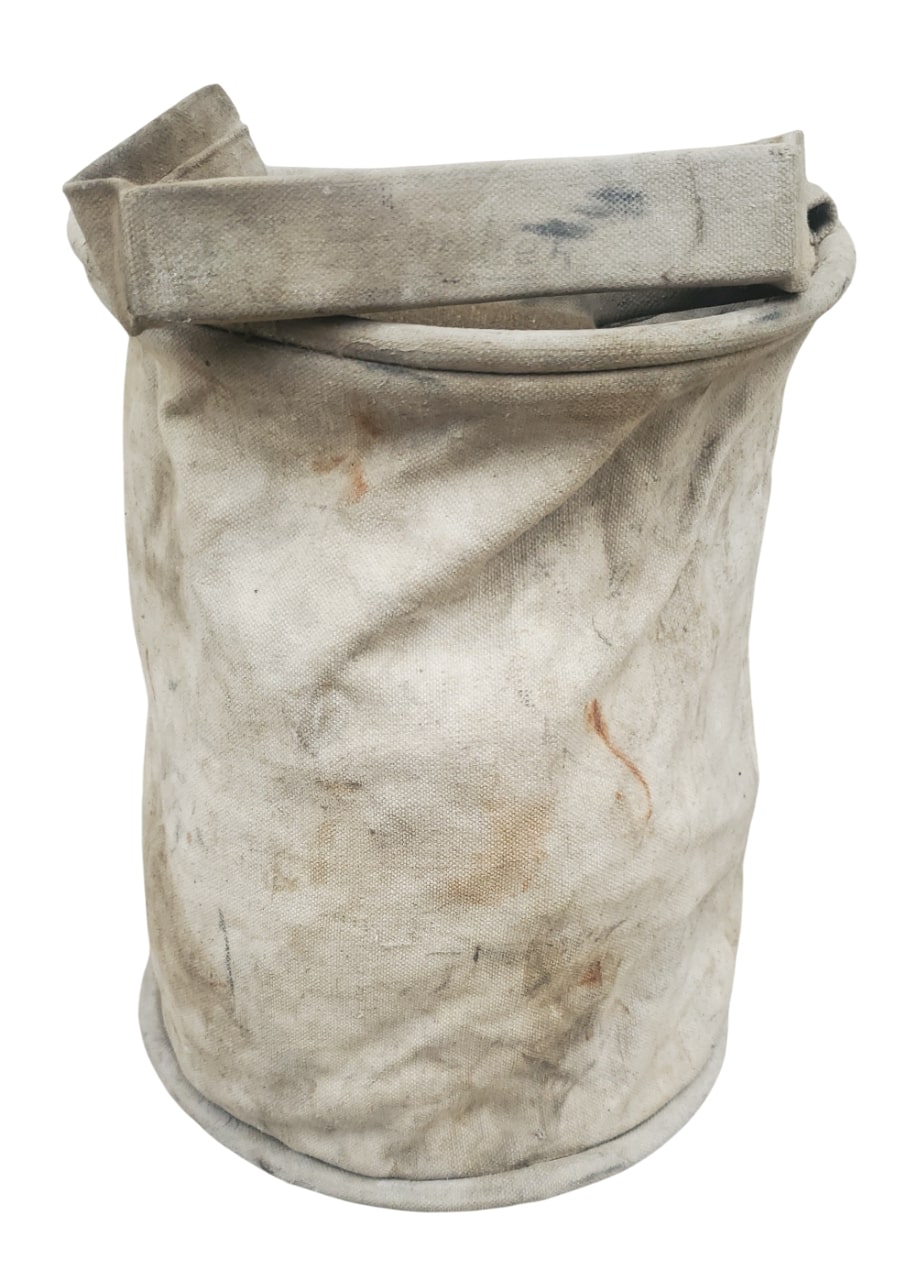 militaria : Seau en toile FR WW1 - WW2