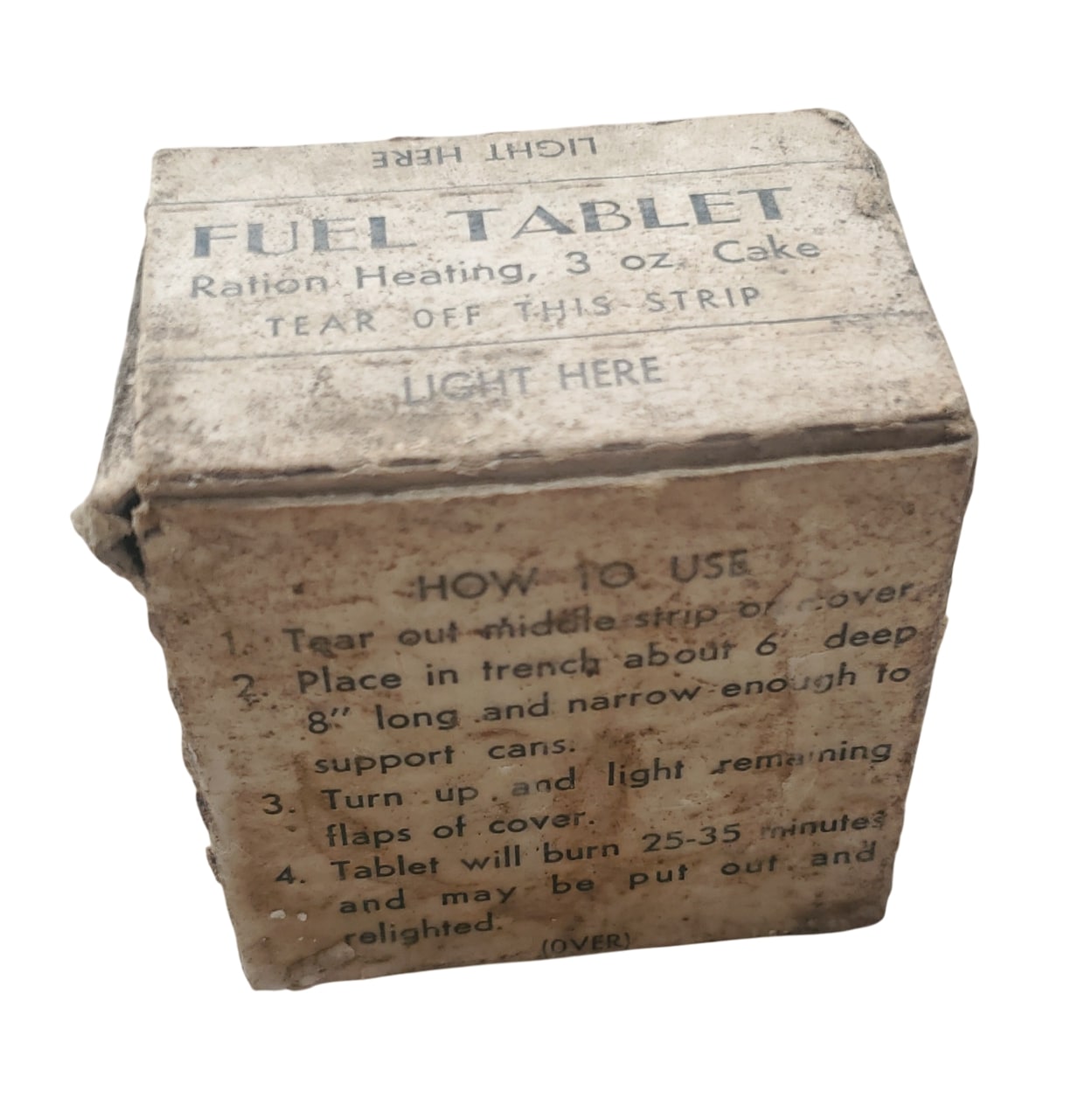 militaria : Paquet Fuel tablet ration US WW2