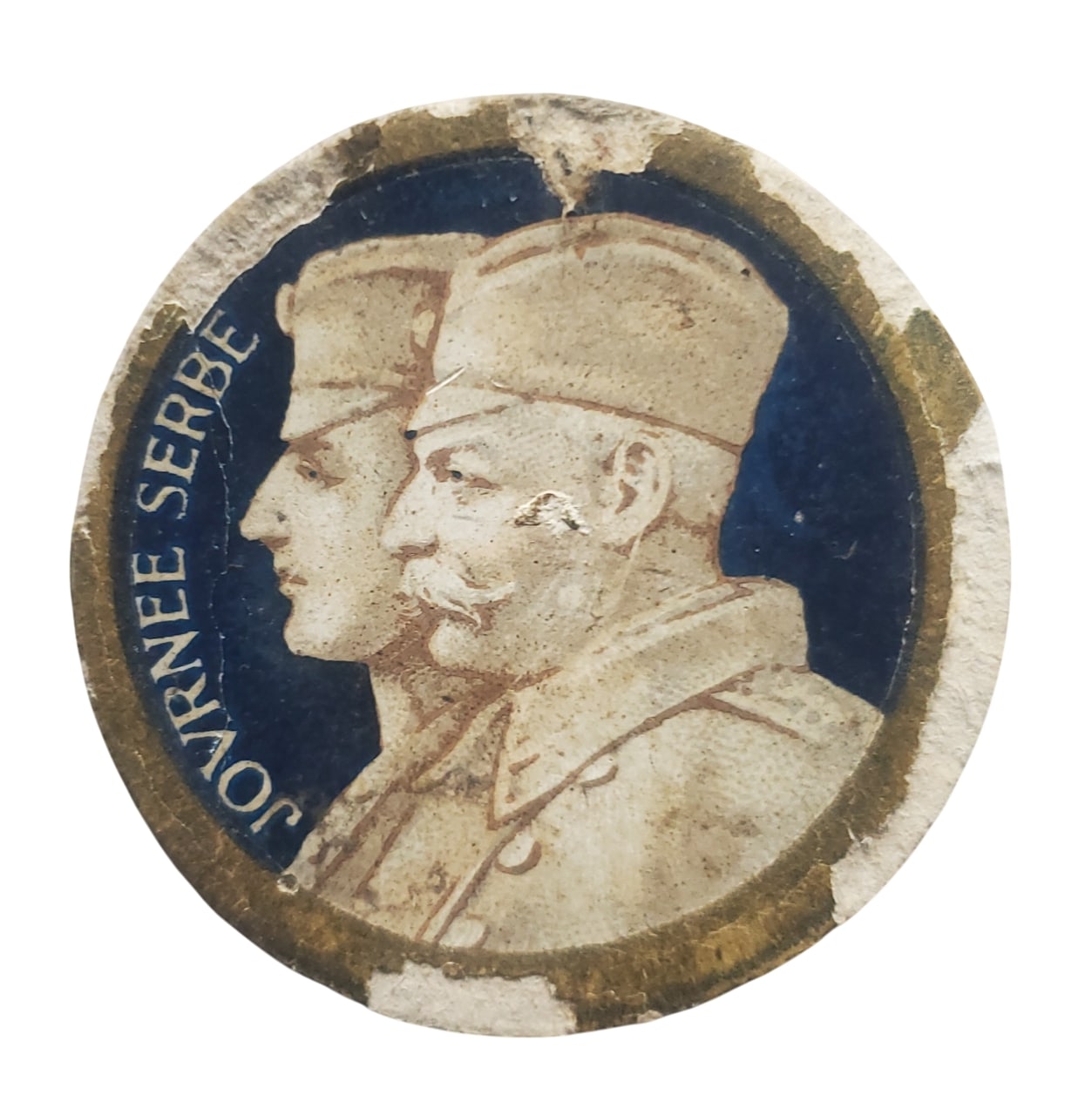 militaria : Petit insigne carton 