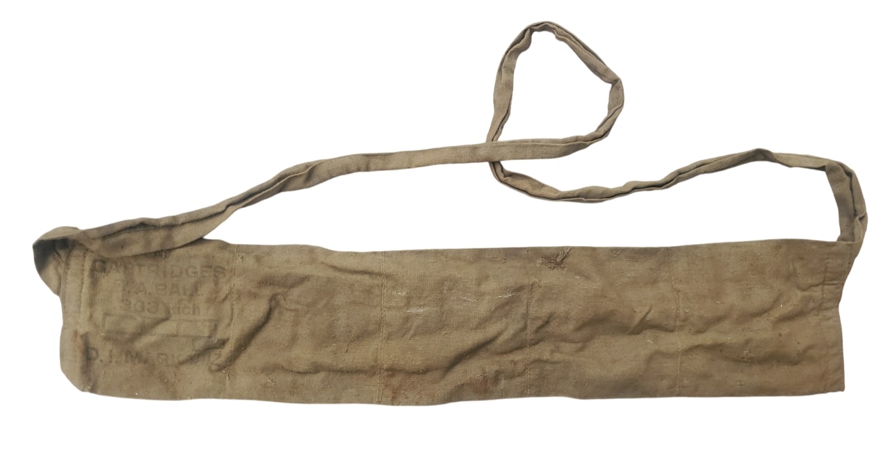 militaria : Bandooler toile vide pour 303 canadien WW2