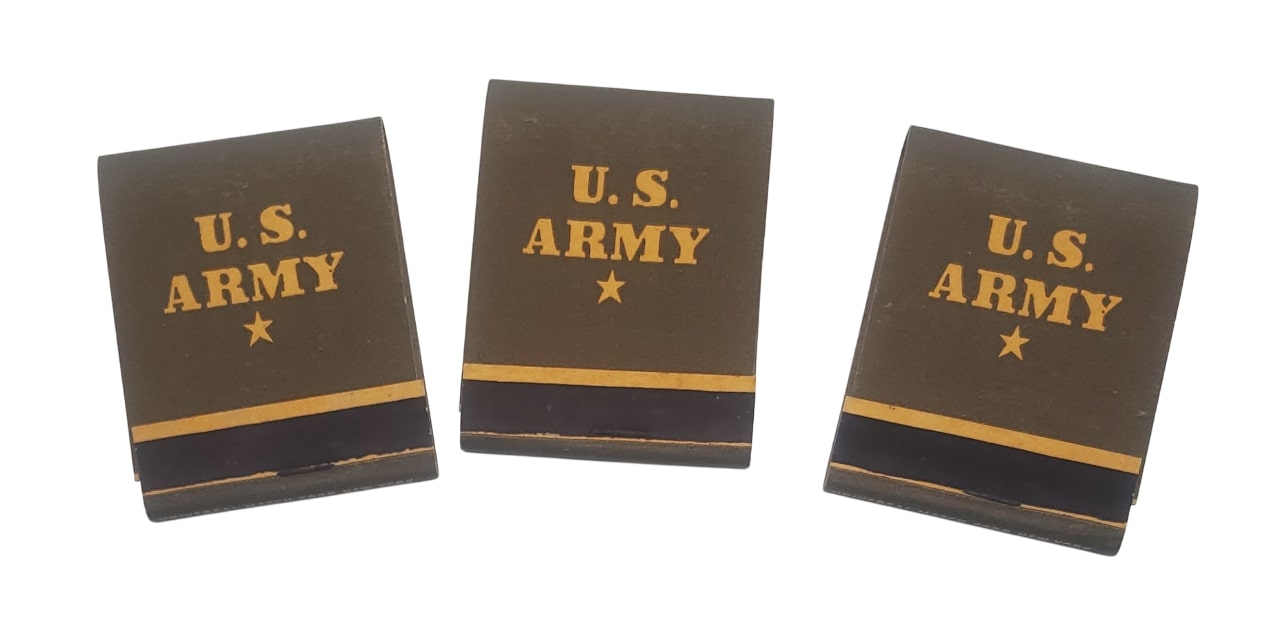 militaria : Pochettes allumettes US ARMY US WW2