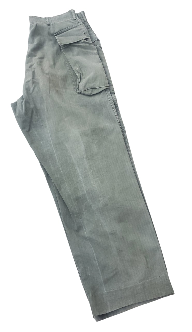militaria : Pantalon HBT modèle 1943 US WW2